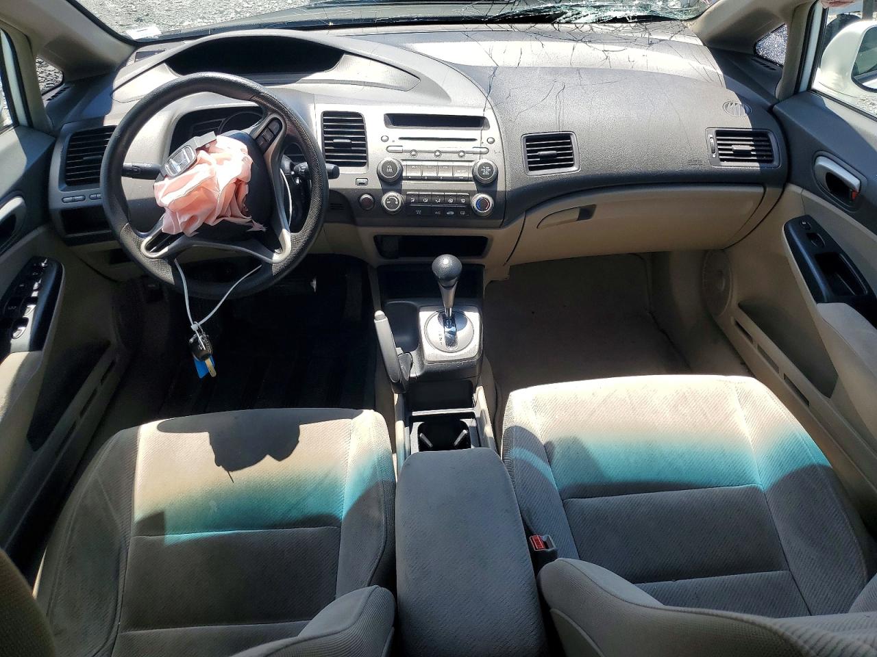 2011 Honda Civic Lx White vin: 2HGFA1F53BH309929