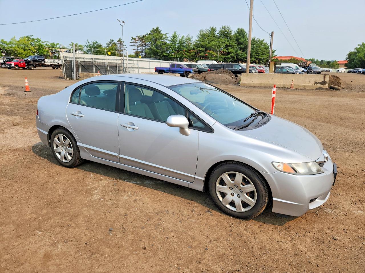 2011 Honda Civic Lx Silver vin: 2HGFA1F53BH504784