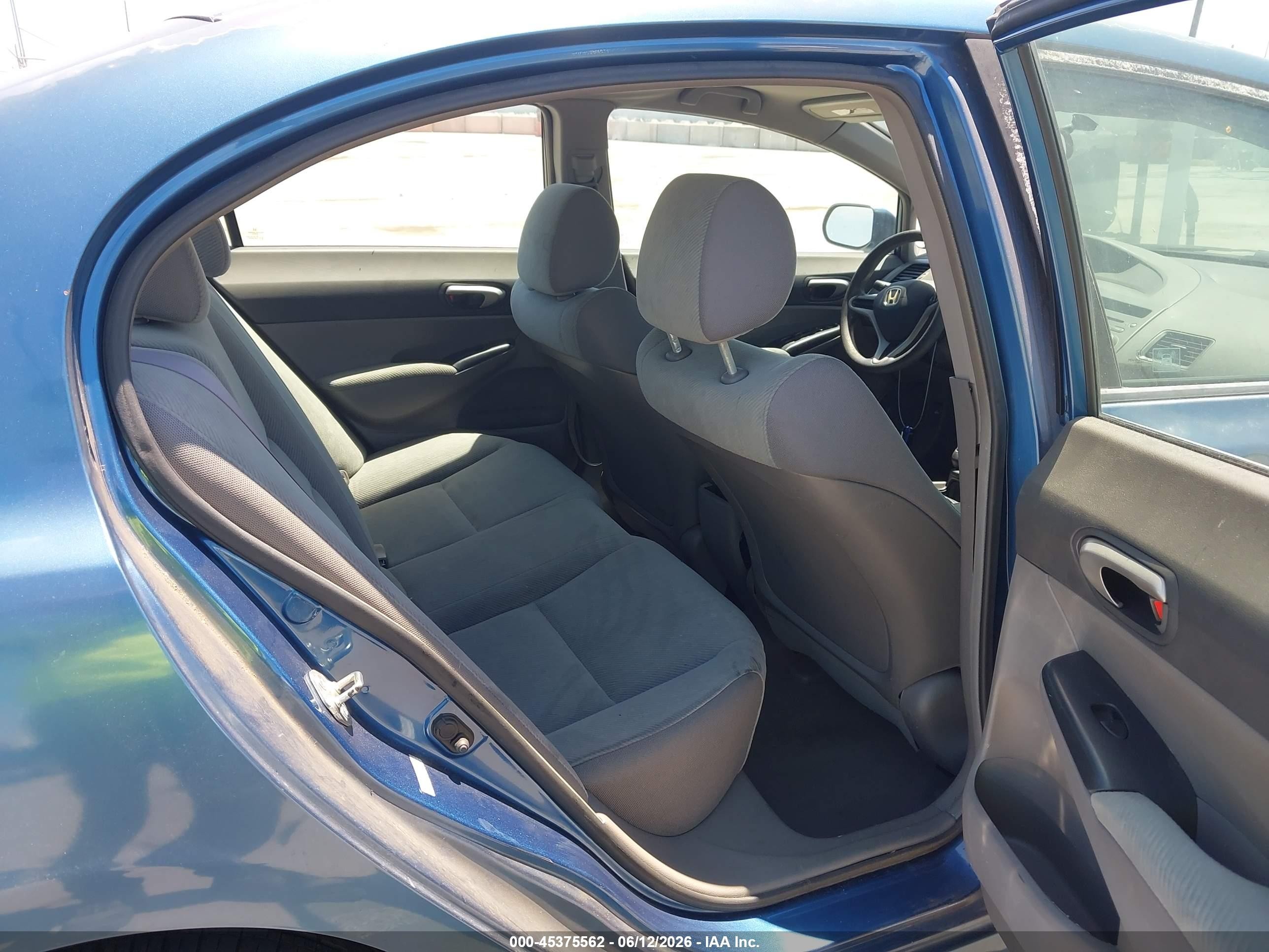 2011 Honda Civic Lx Blue vin: 2HGFA1F53BH506695