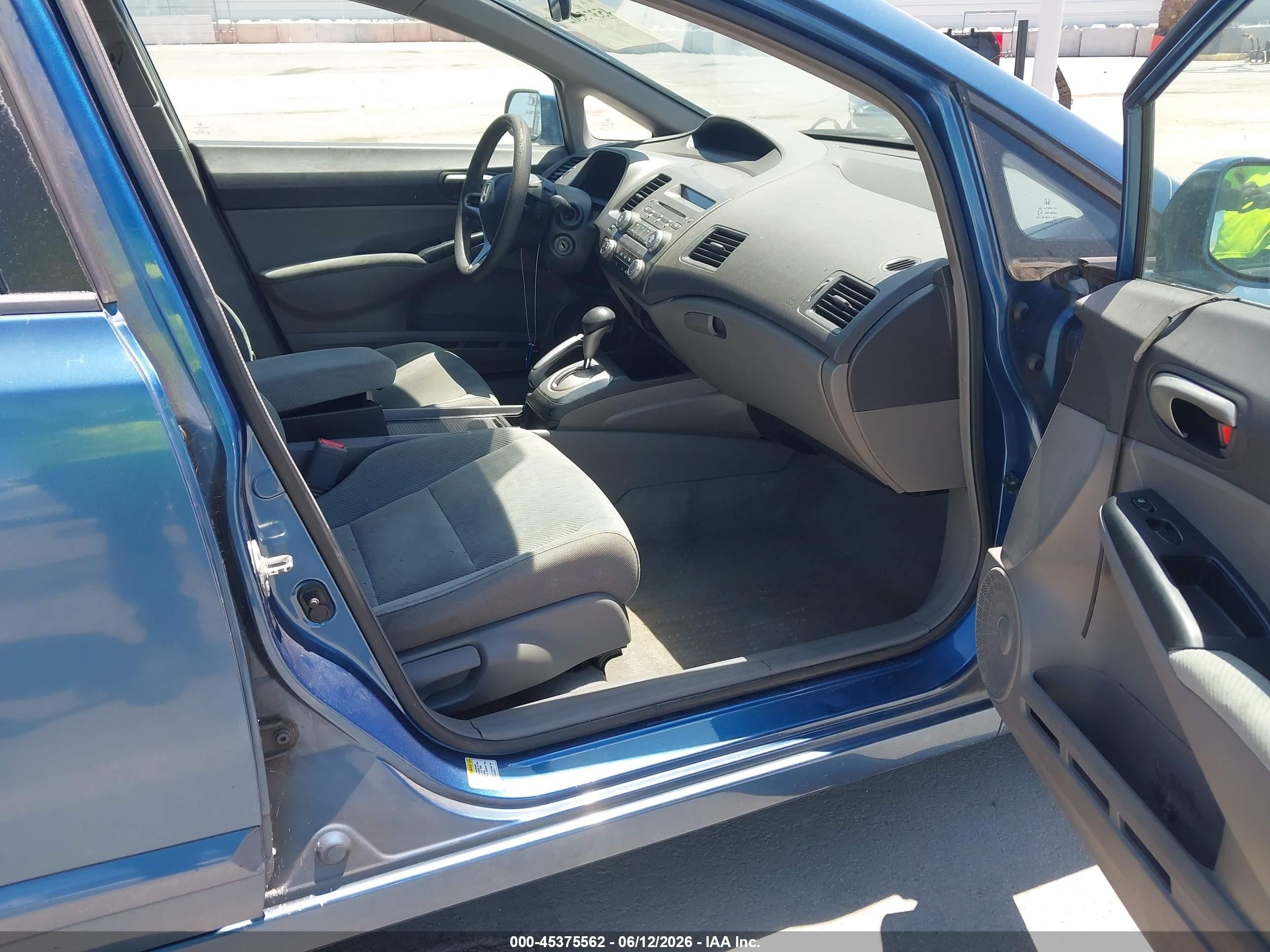 2011 Honda Civic Lx Blue vin: 2HGFA1F53BH506695