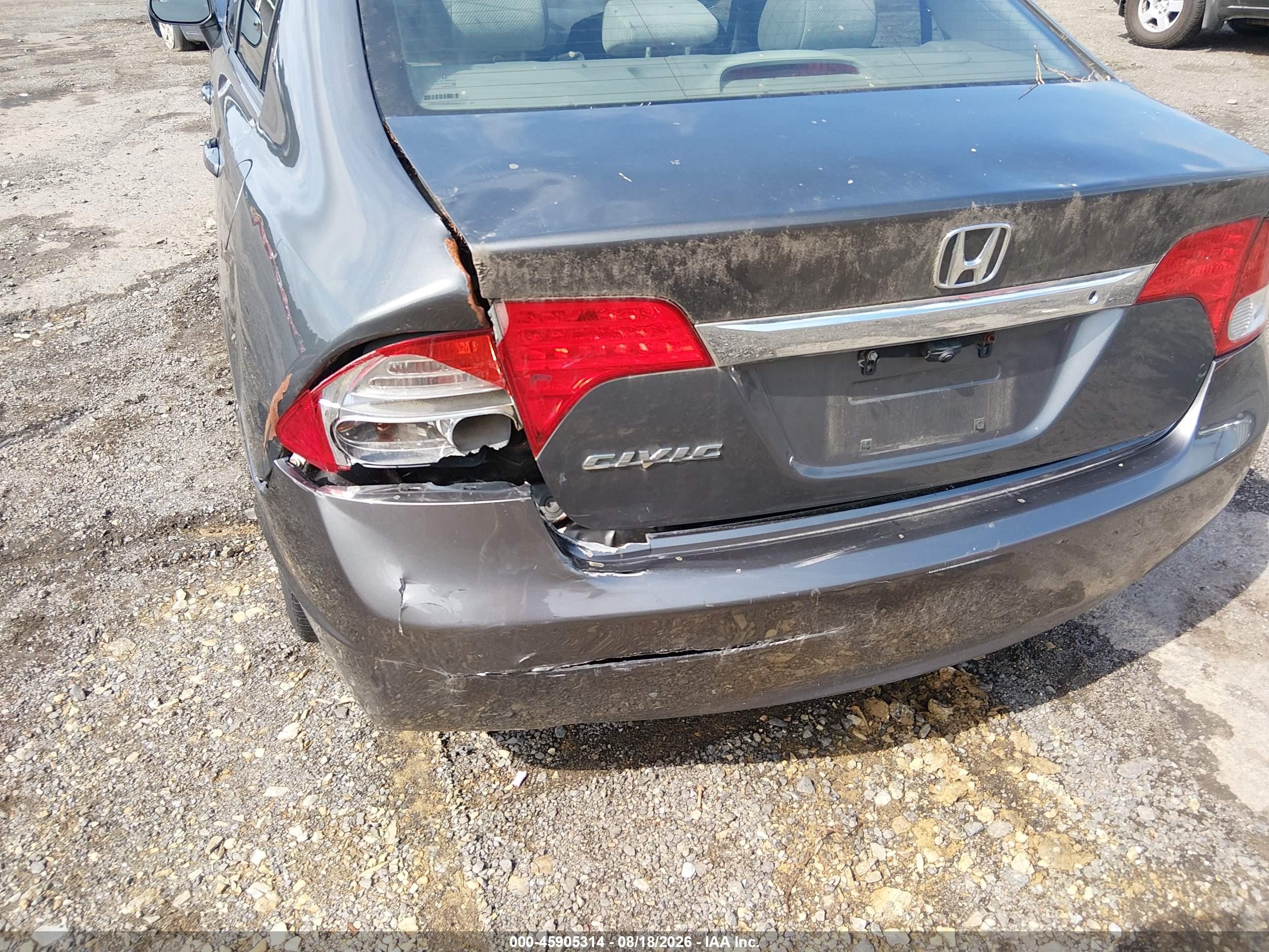2011 Honda Civic Lx Gray vin: 2HGFA1F53BH516613