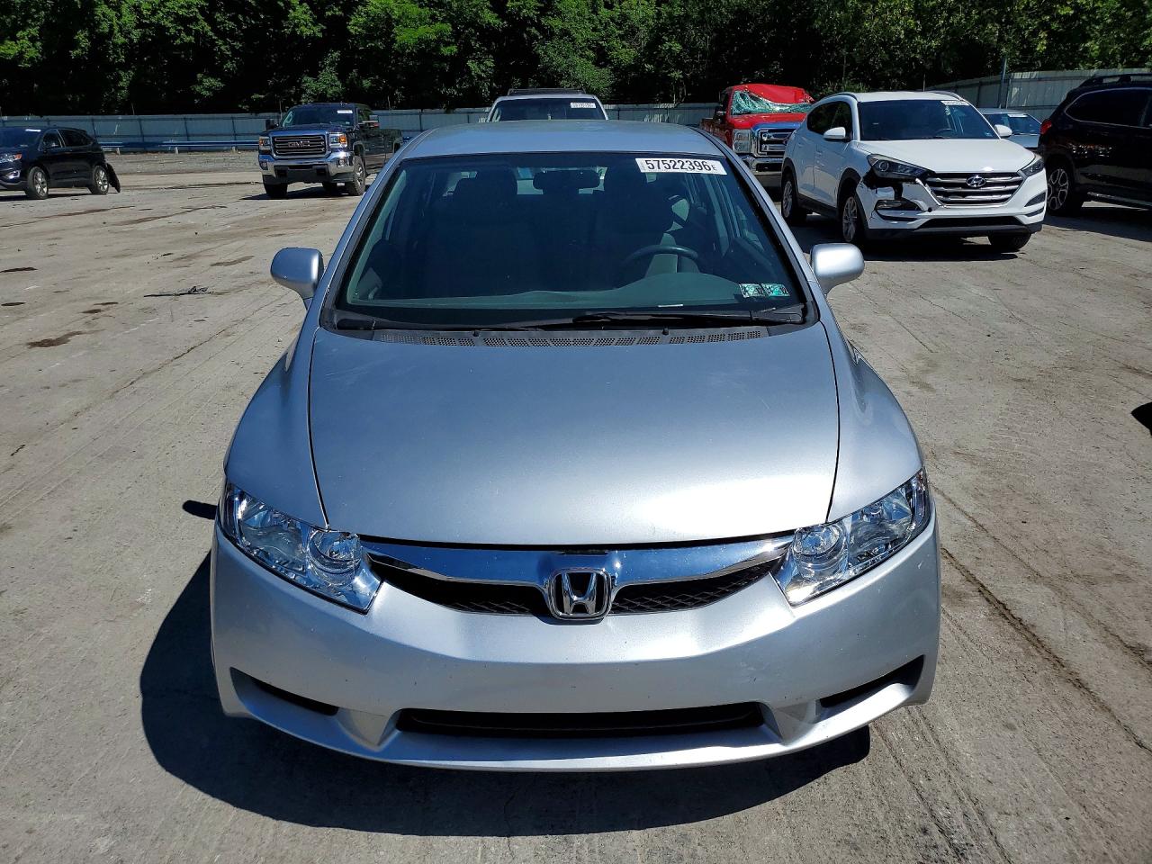 2011 Honda Civic Lx Silver vin: 2HGFA1F53BH521794