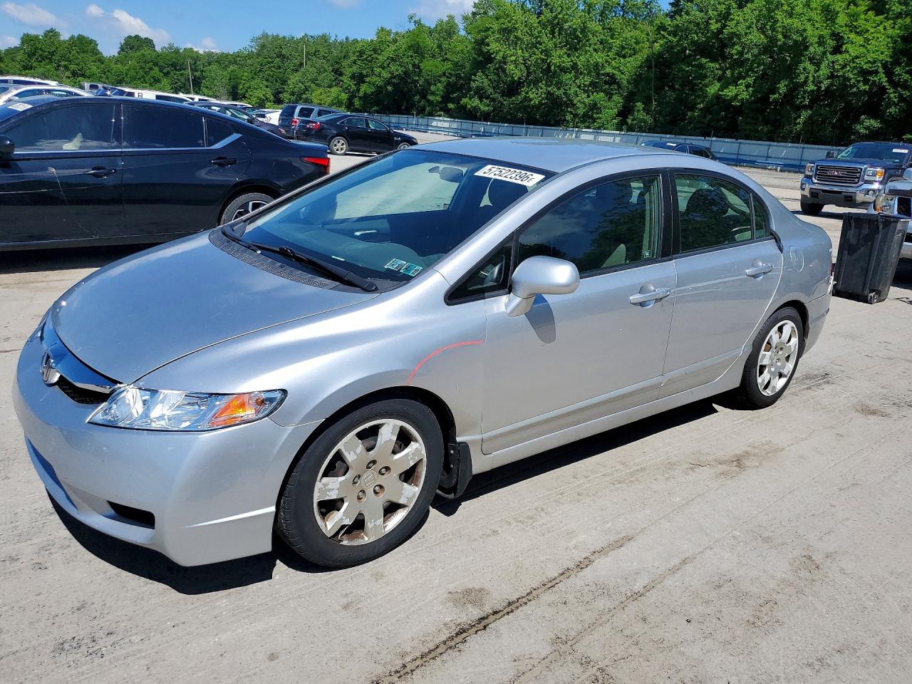 2011 Honda Civic Lx Silver vin: 2HGFA1F53BH521794