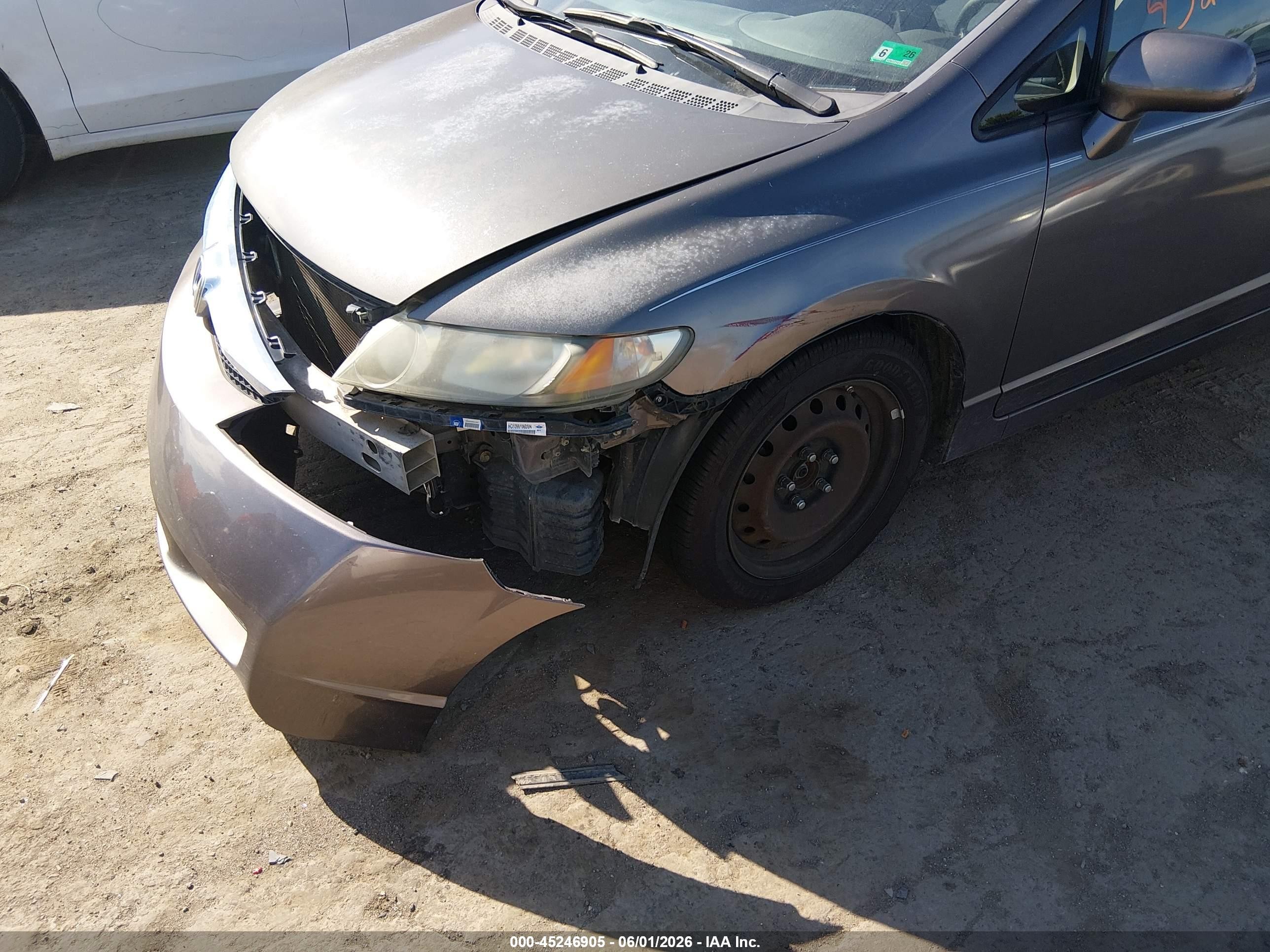 2011 Honda Civic Lx Gray vin: 2HGFA1F53BH523187