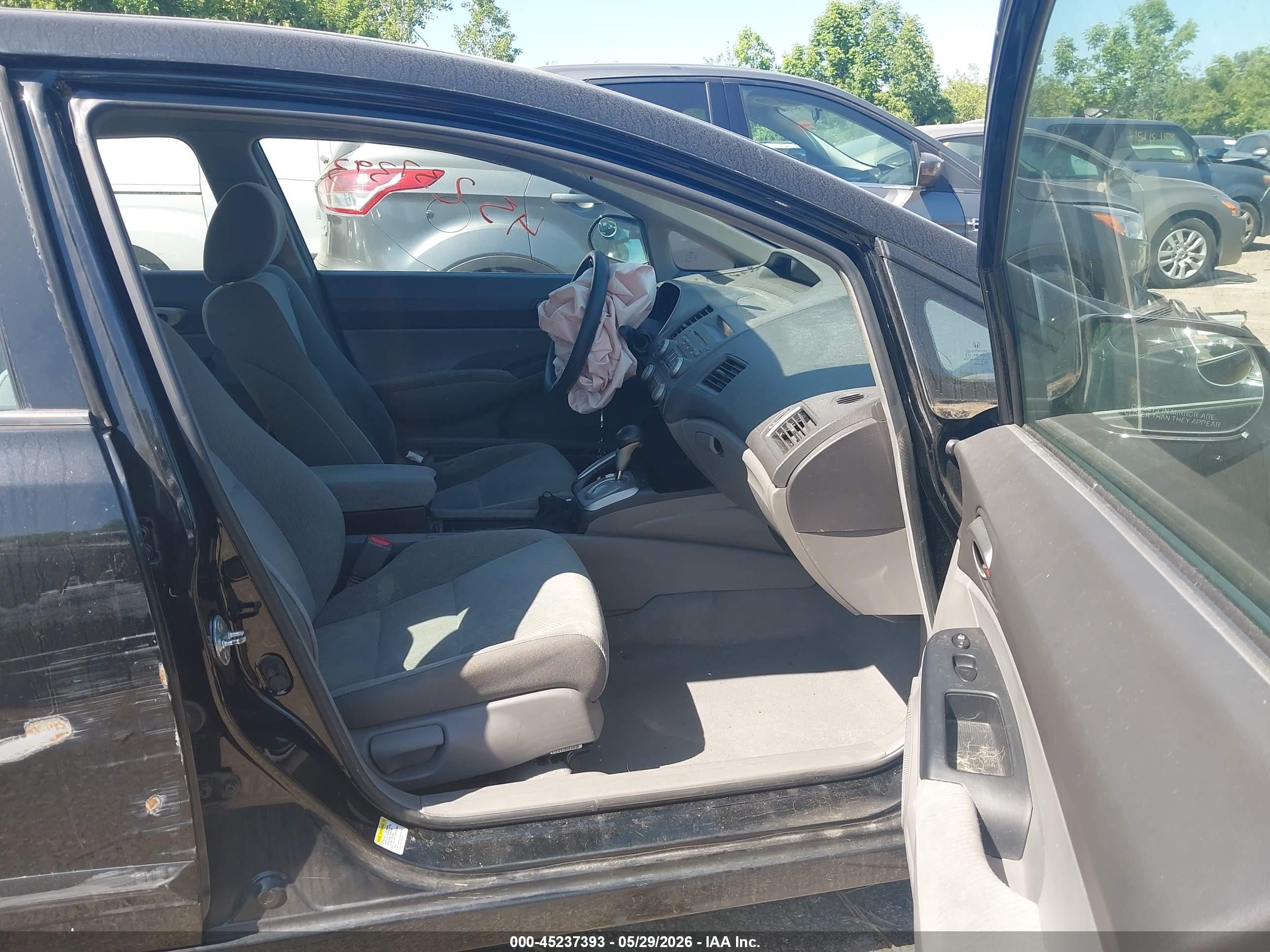 2011 Honda Civic Lx Black vin: 2HGFA1F53BH527269