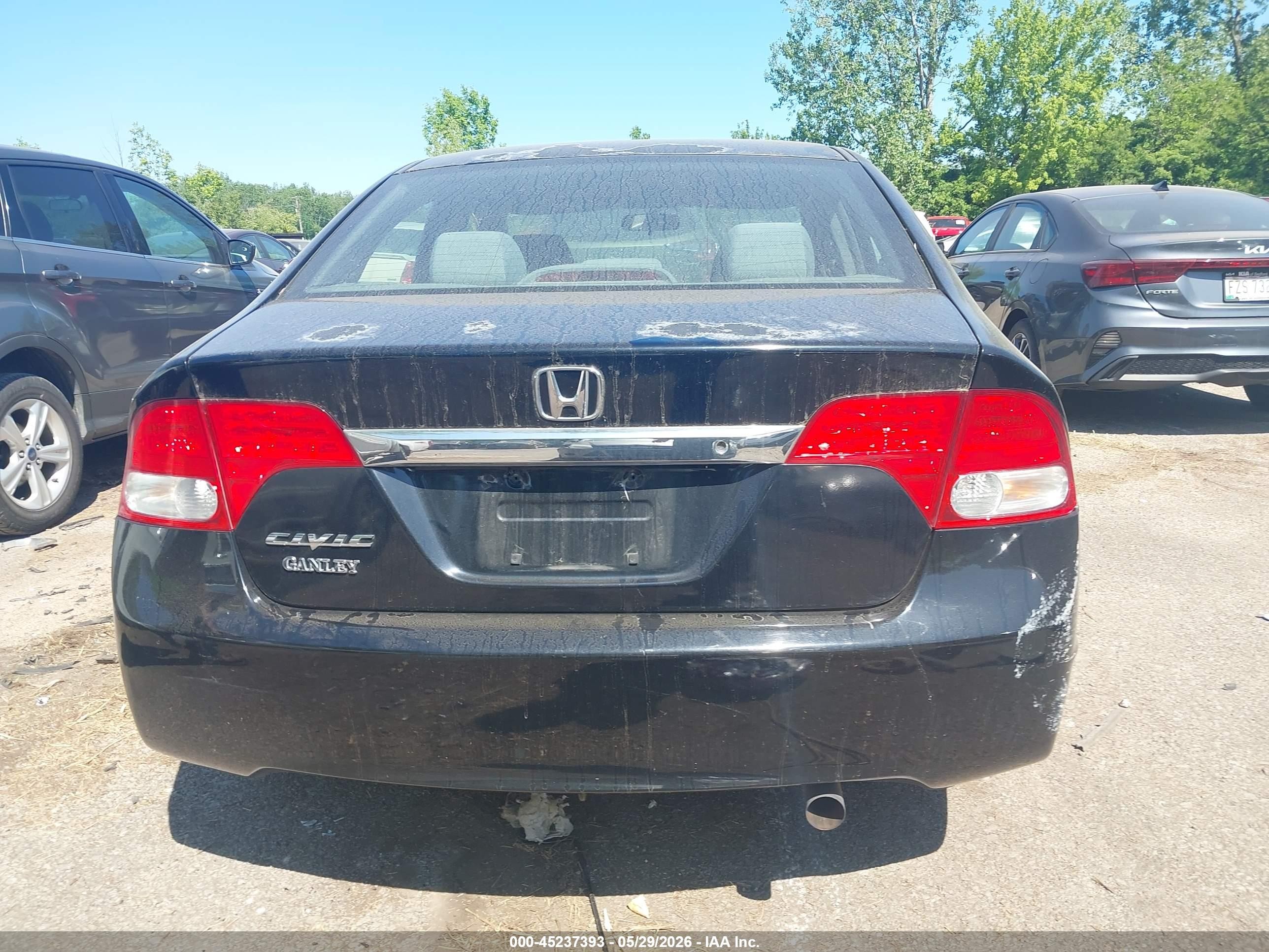 2011 Honda Civic Lx Black vin: 2HGFA1F53BH527269