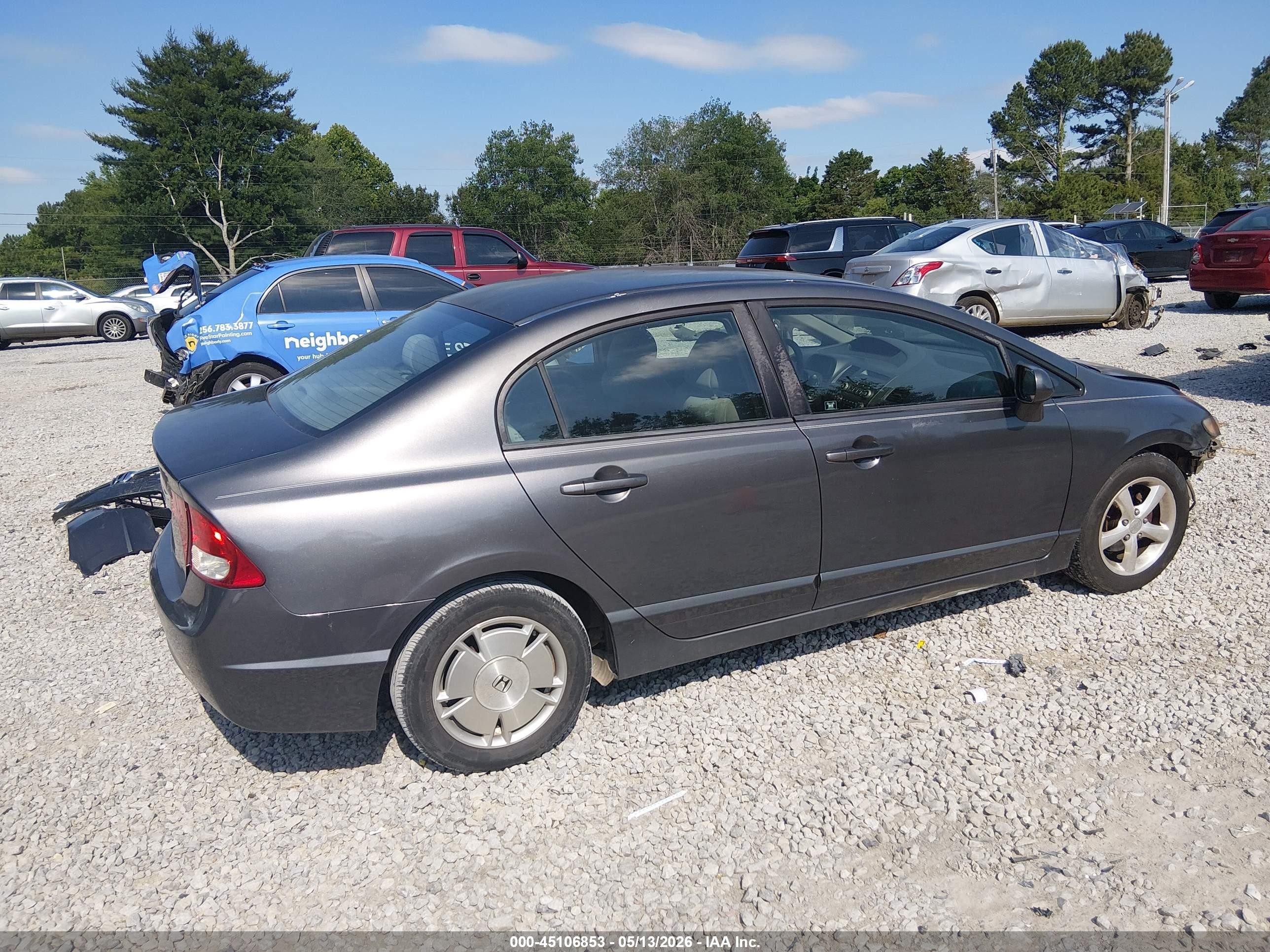 2011 Honda Civic Lx Gray vin: 2HGFA1F53BH531631