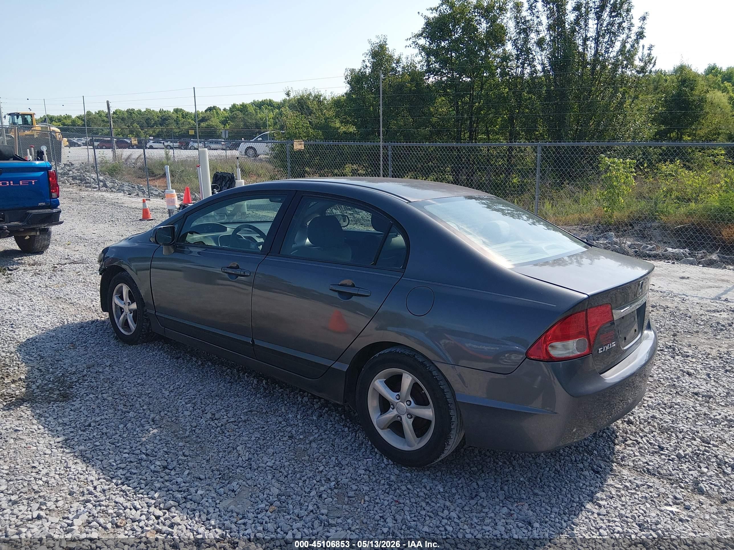 2011 Honda Civic Lx Gray vin: 2HGFA1F53BH531631