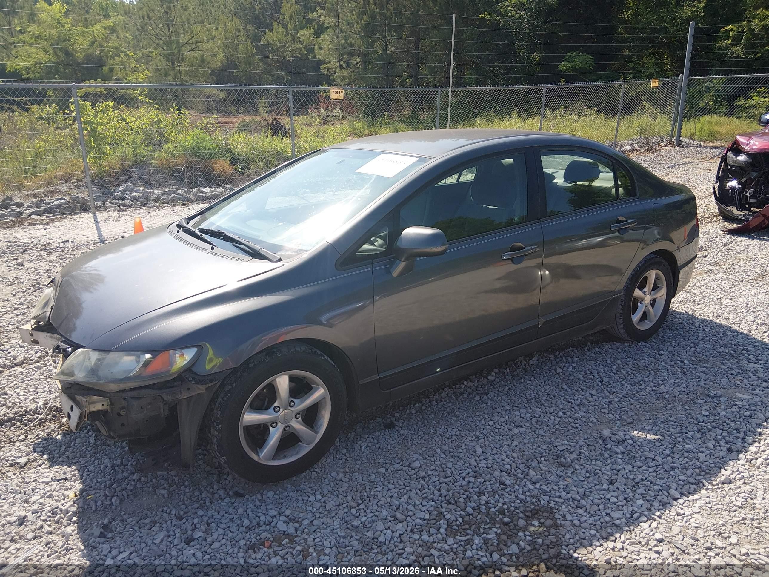 2011 Honda Civic Lx Gray vin: 2HGFA1F53BH531631
