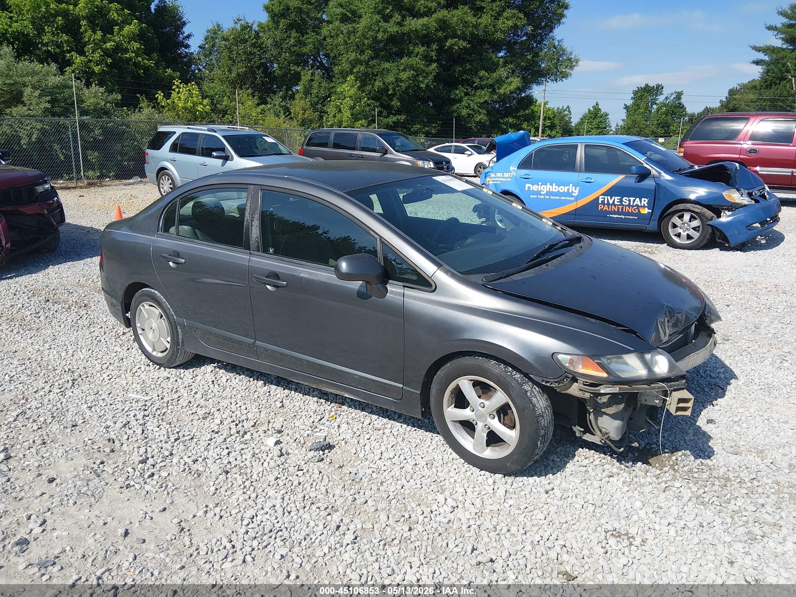 2011 Honda Civic Lx Gray vin: 2HGFA1F53BH531631