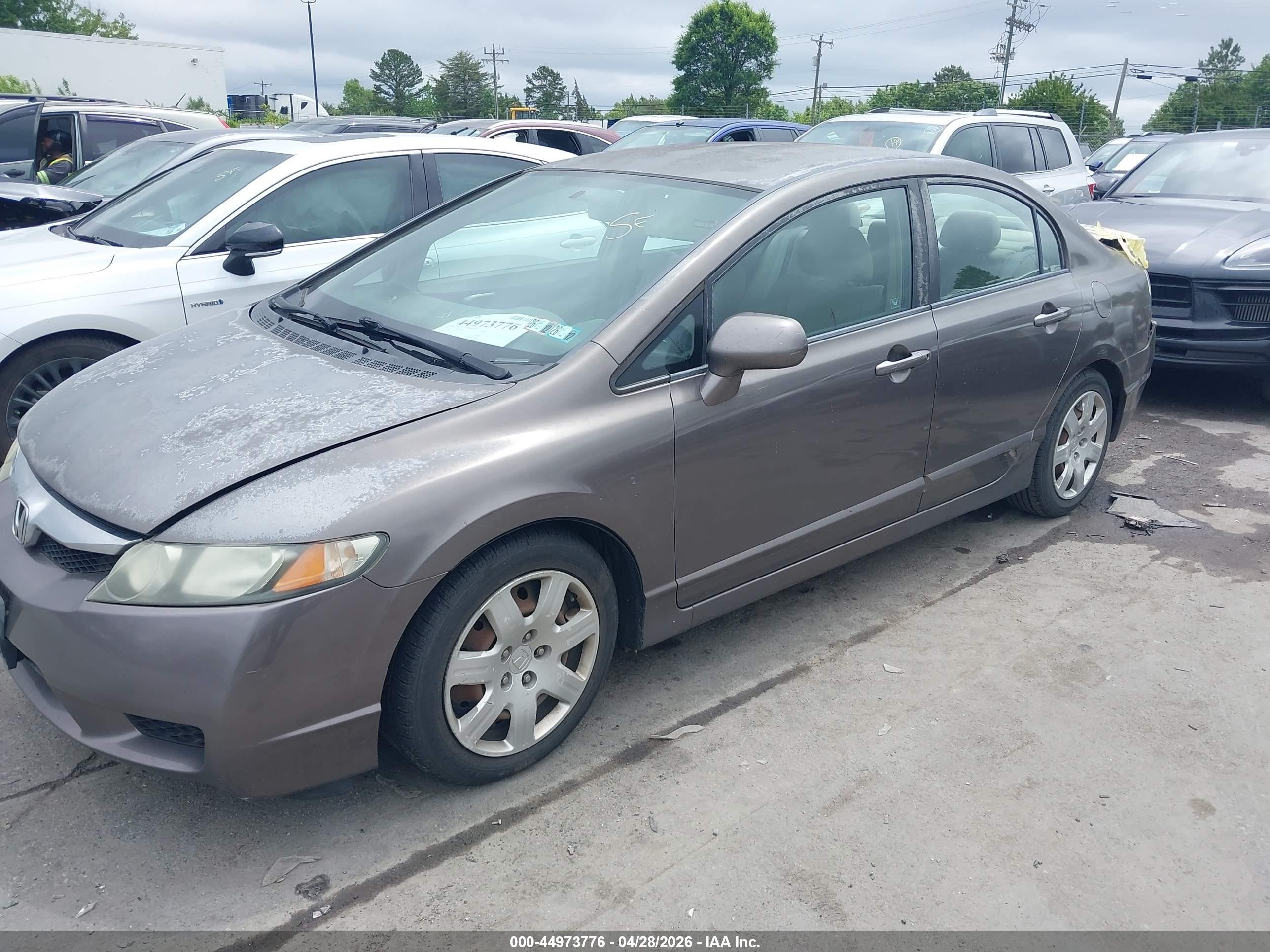 2011 Honda Civic Lx Серый vin: 2HGFA1F53BH531967