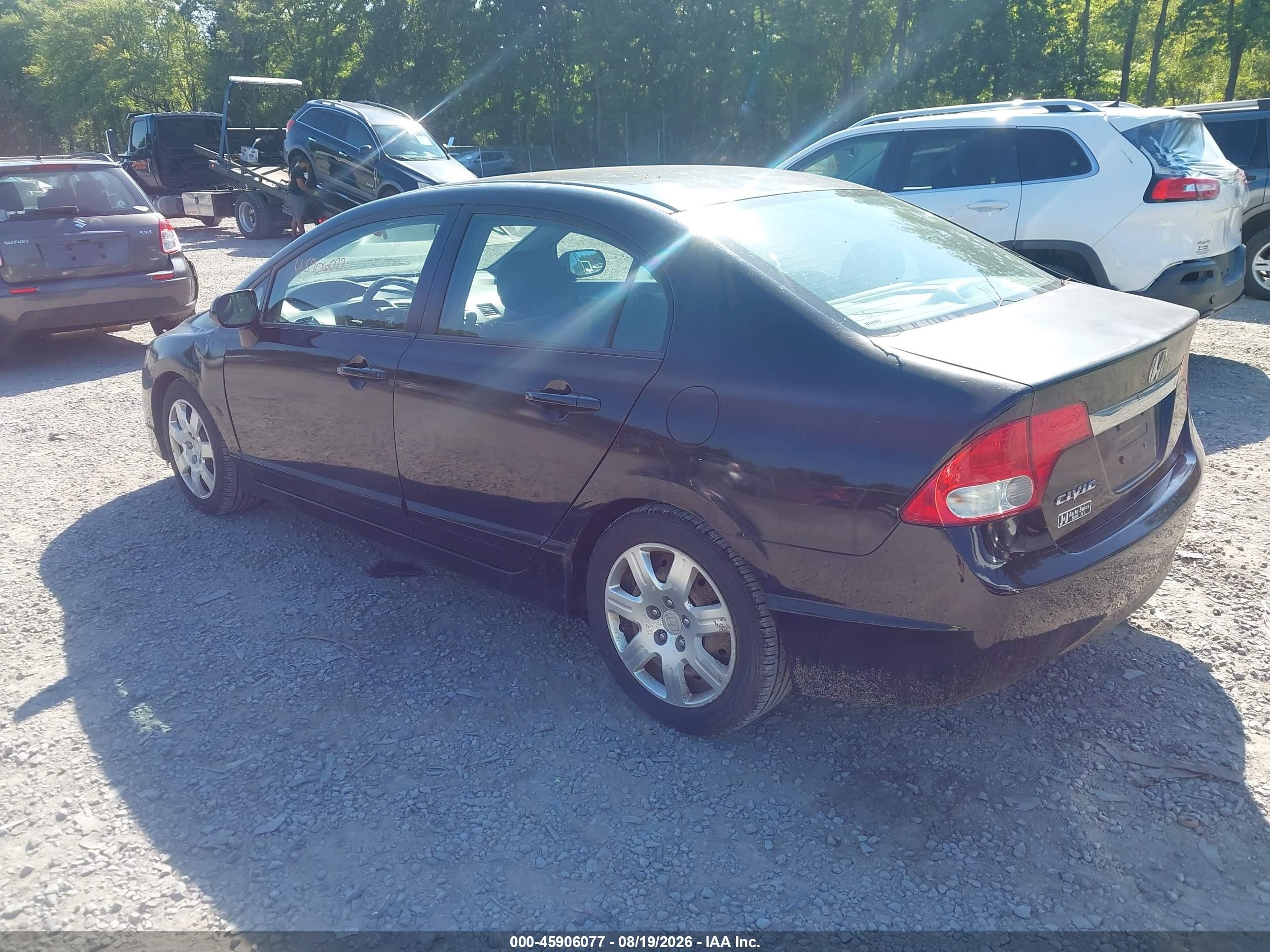 2011 Honda Civic Lx Black vin: 2HGFA1F53BH532696