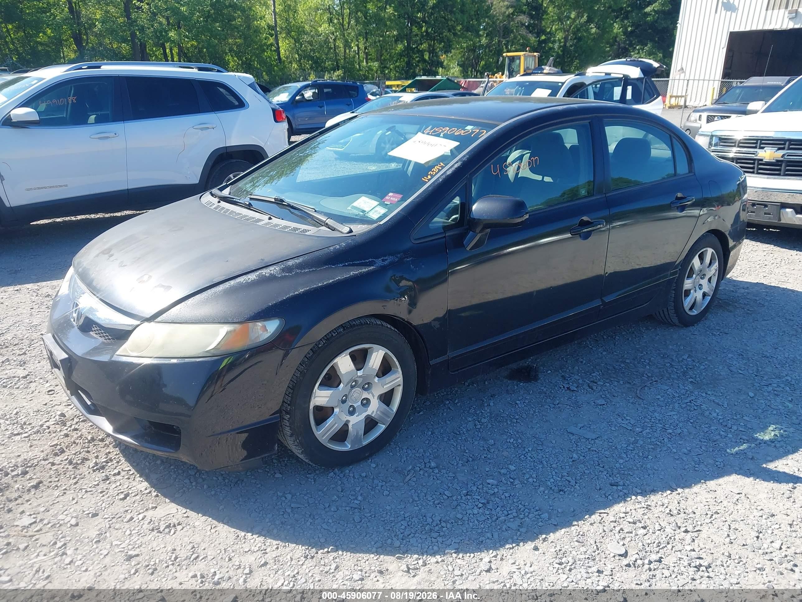 2011 Honda Civic Lx Black vin: 2HGFA1F53BH532696