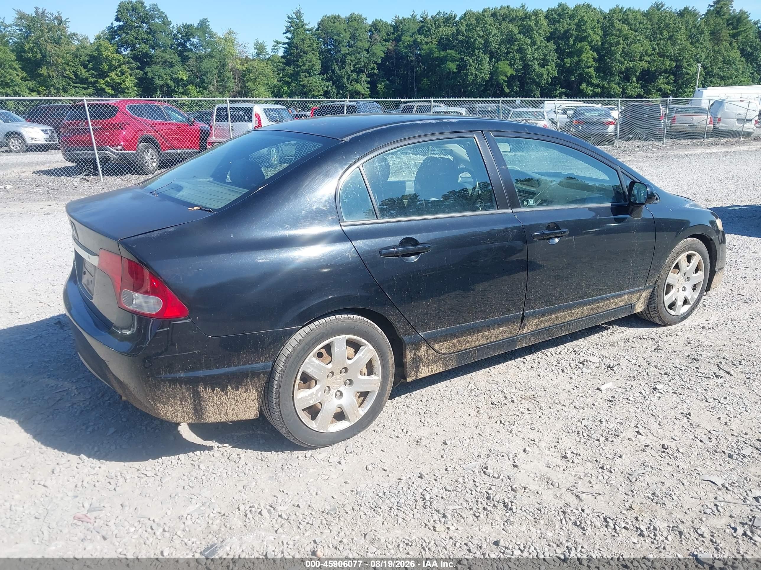 2011 Honda Civic Lx Black vin: 2HGFA1F53BH532696