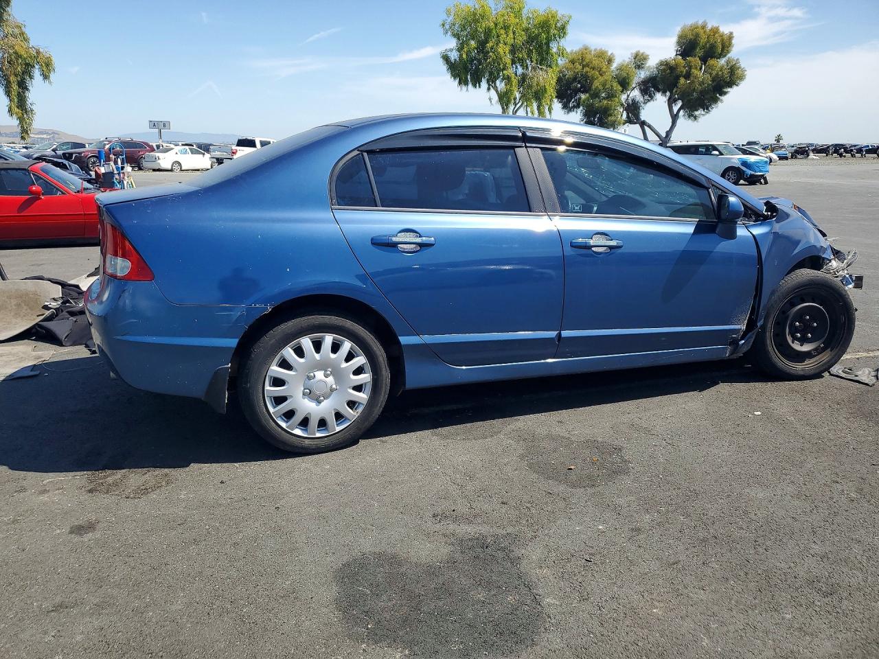 2010 Honda Civic Lx Blue vin: 2HGFA1F54AH306052