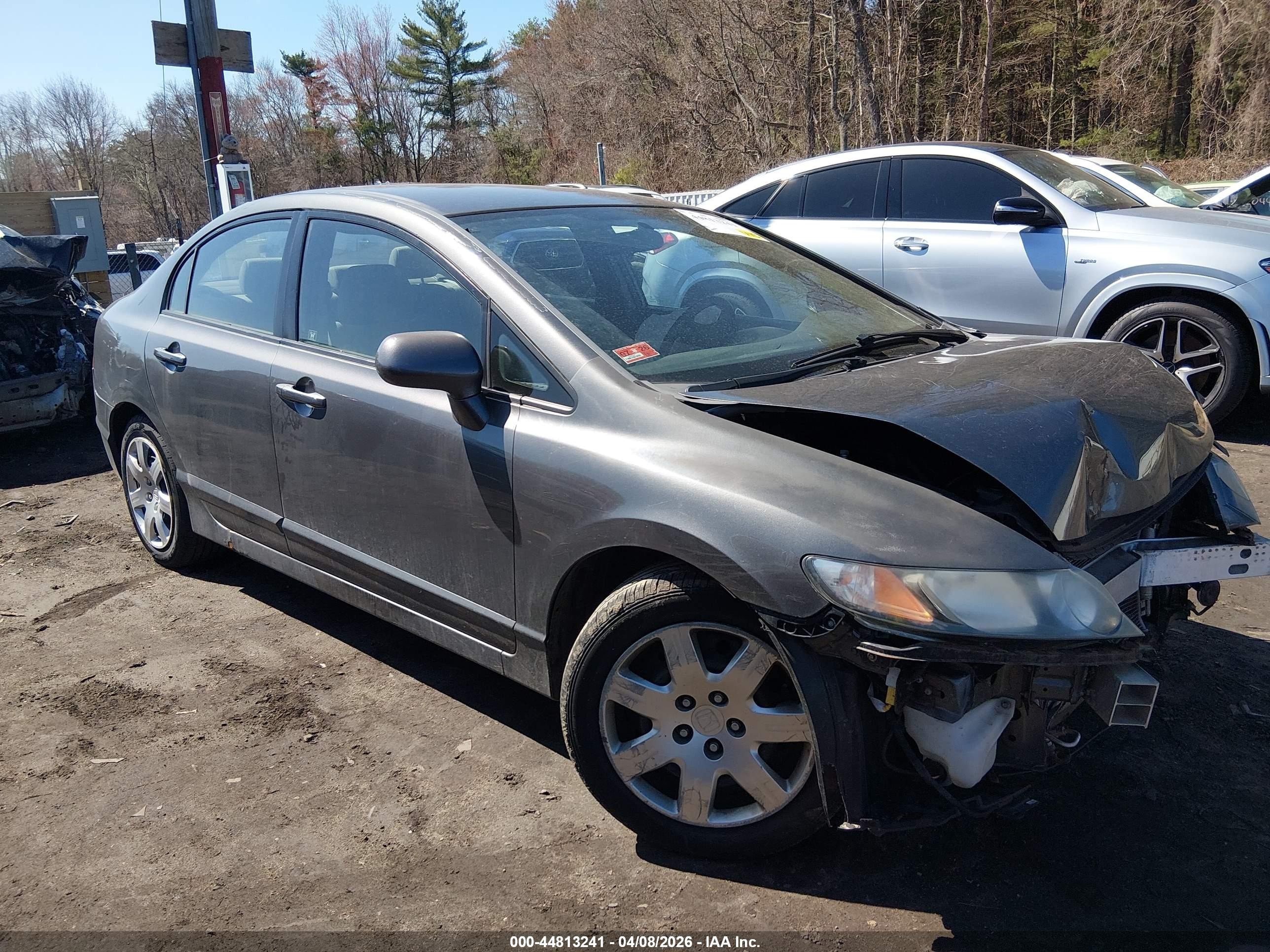 2010 Honda Civic Lx Gray vin: 2HGFA1F54AH308240