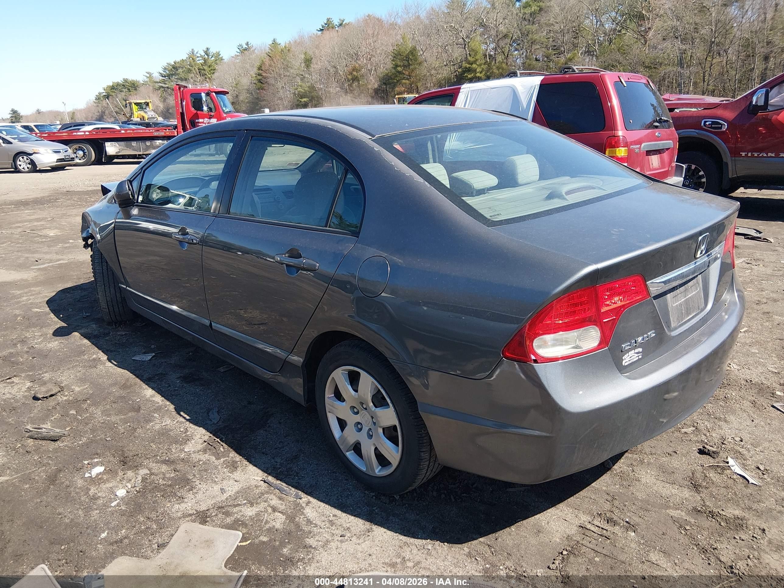 2010 Honda Civic Lx Gray vin: 2HGFA1F54AH308240