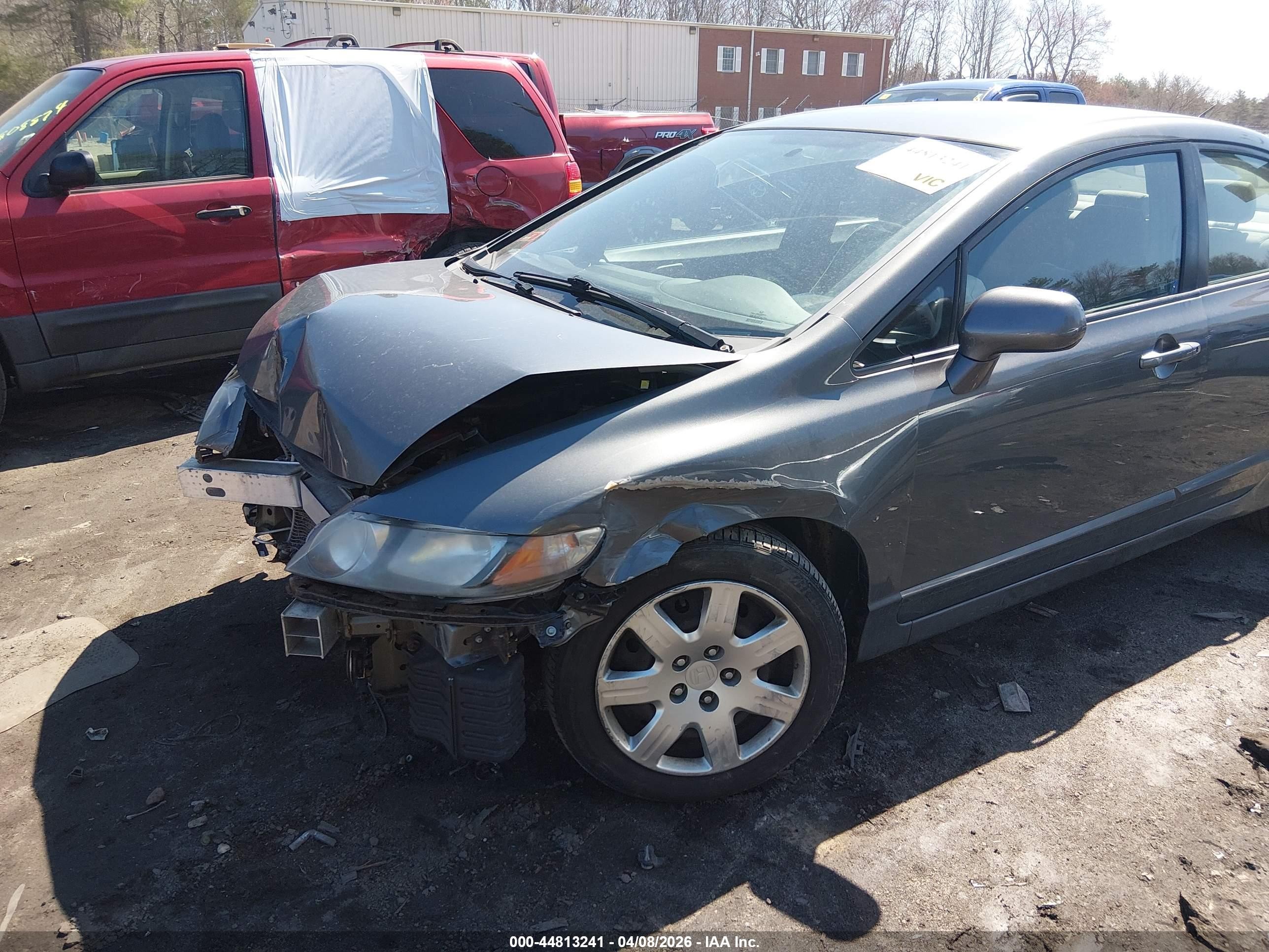 2010 Honda Civic Lx Gray vin: 2HGFA1F54AH308240