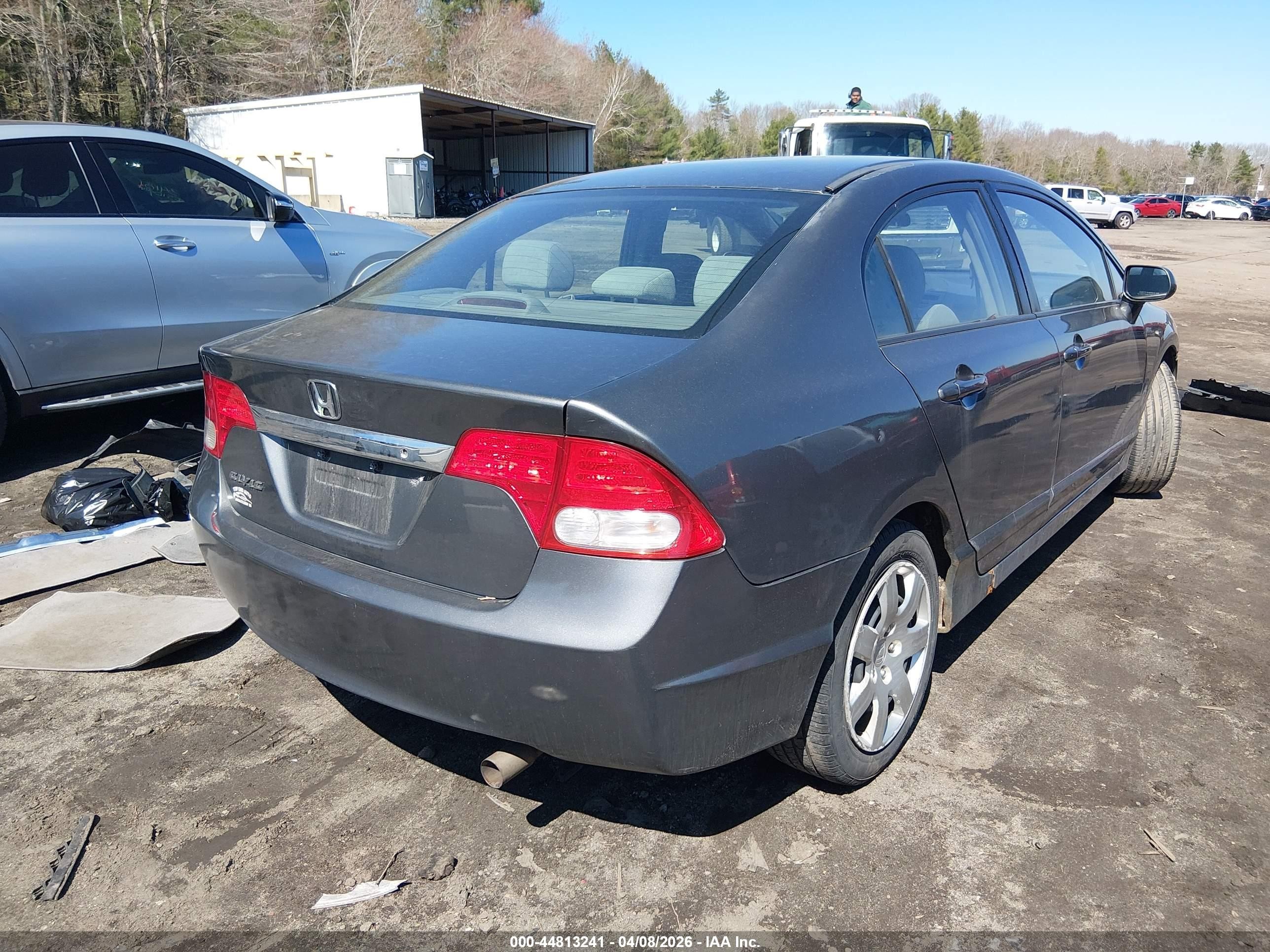 2010 Honda Civic Lx Gray vin: 2HGFA1F54AH308240