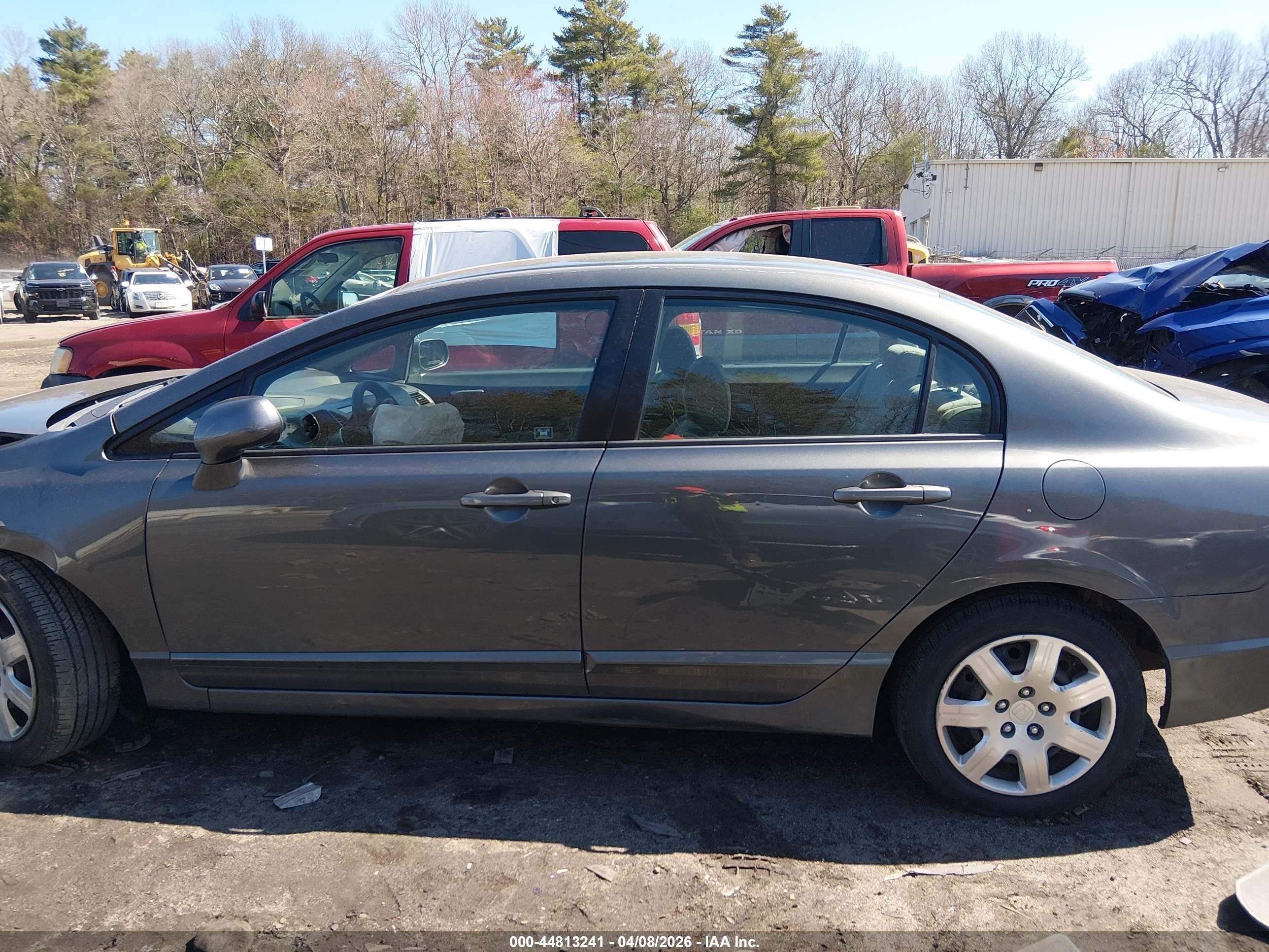 2010 Honda Civic Lx Gray vin: 2HGFA1F54AH308240