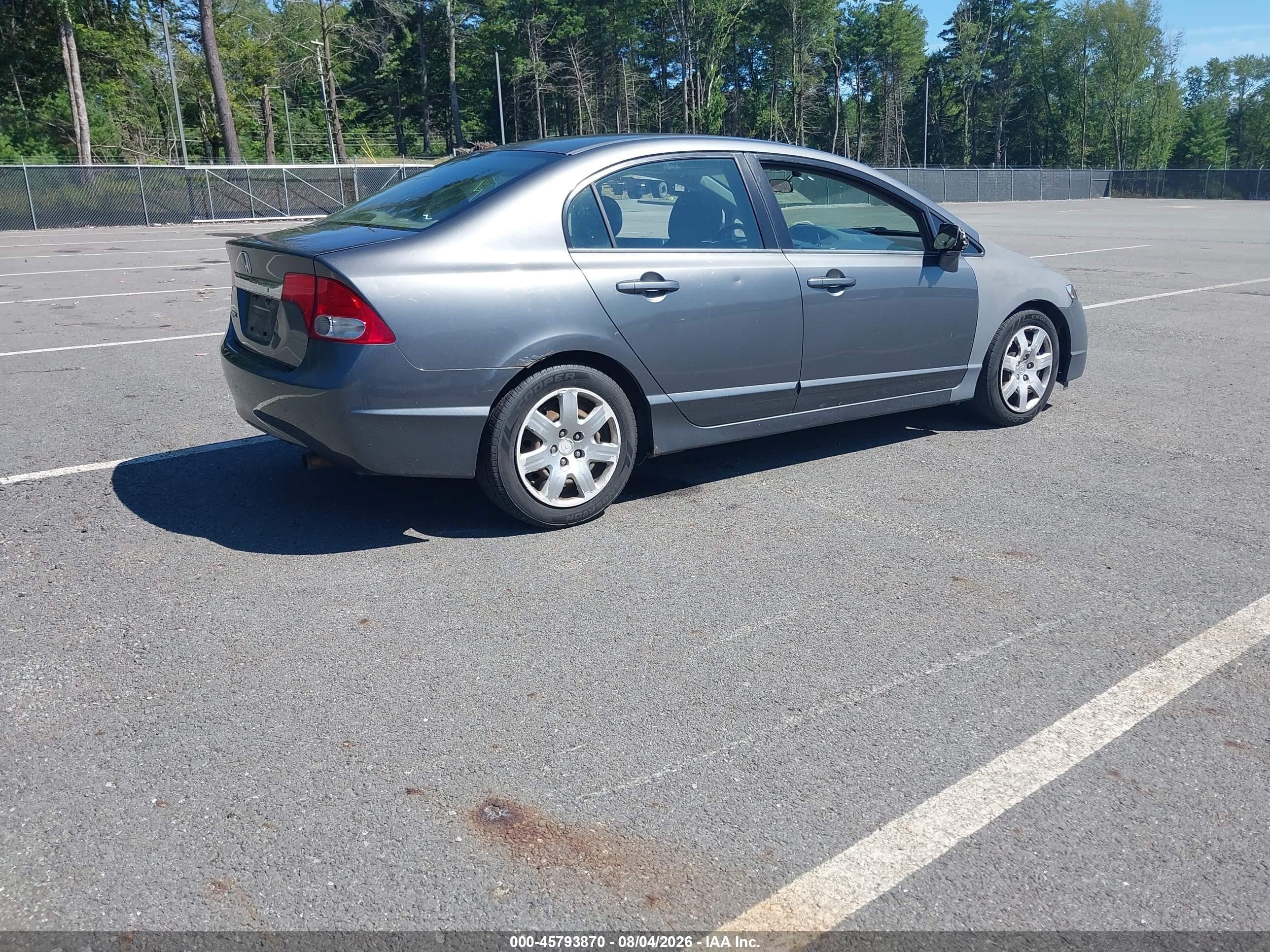 2010 Honda Civic Lx Gray vin: 2HGFA1F54AH308982