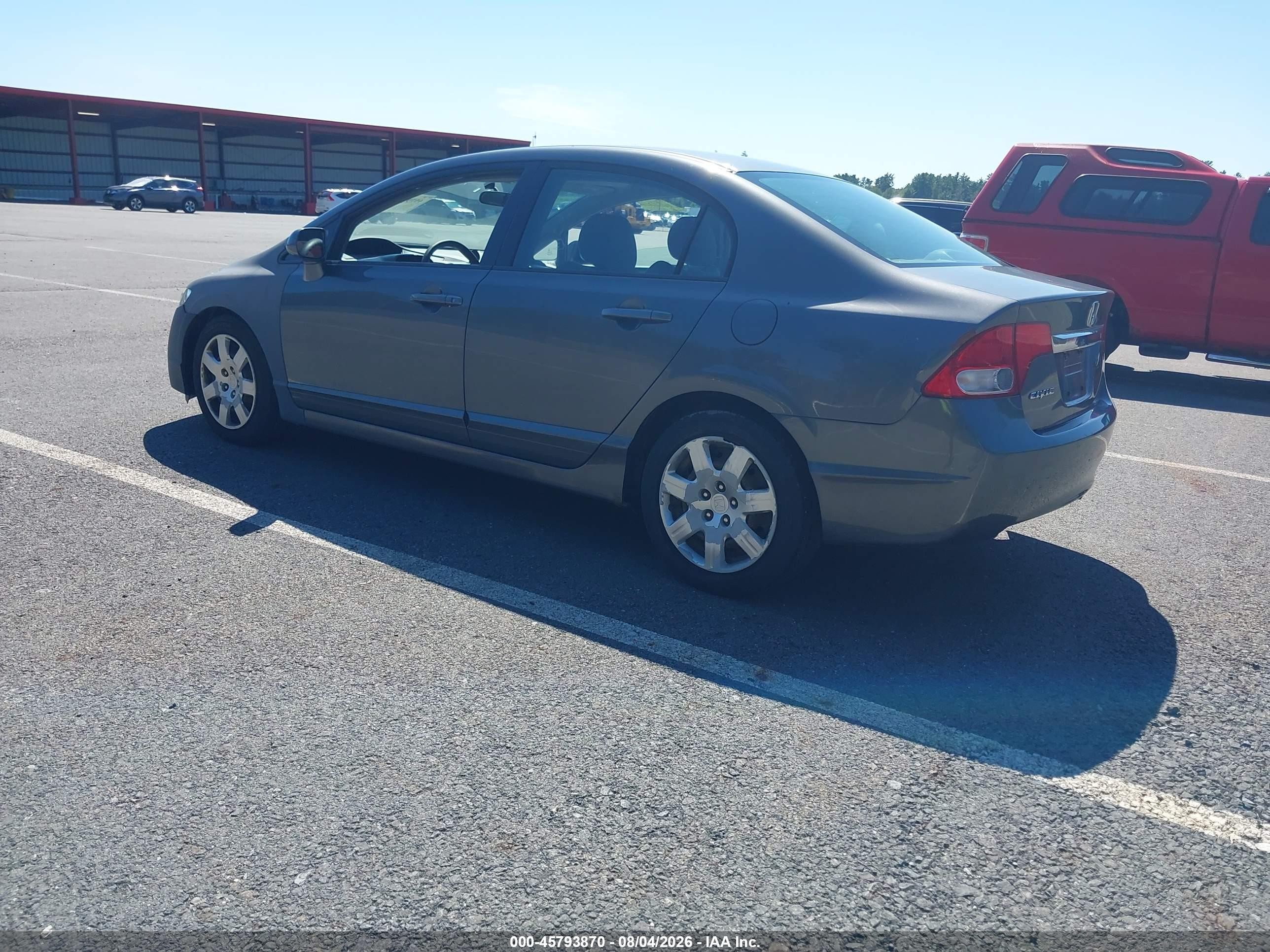 2010 Honda Civic Lx Gray vin: 2HGFA1F54AH308982