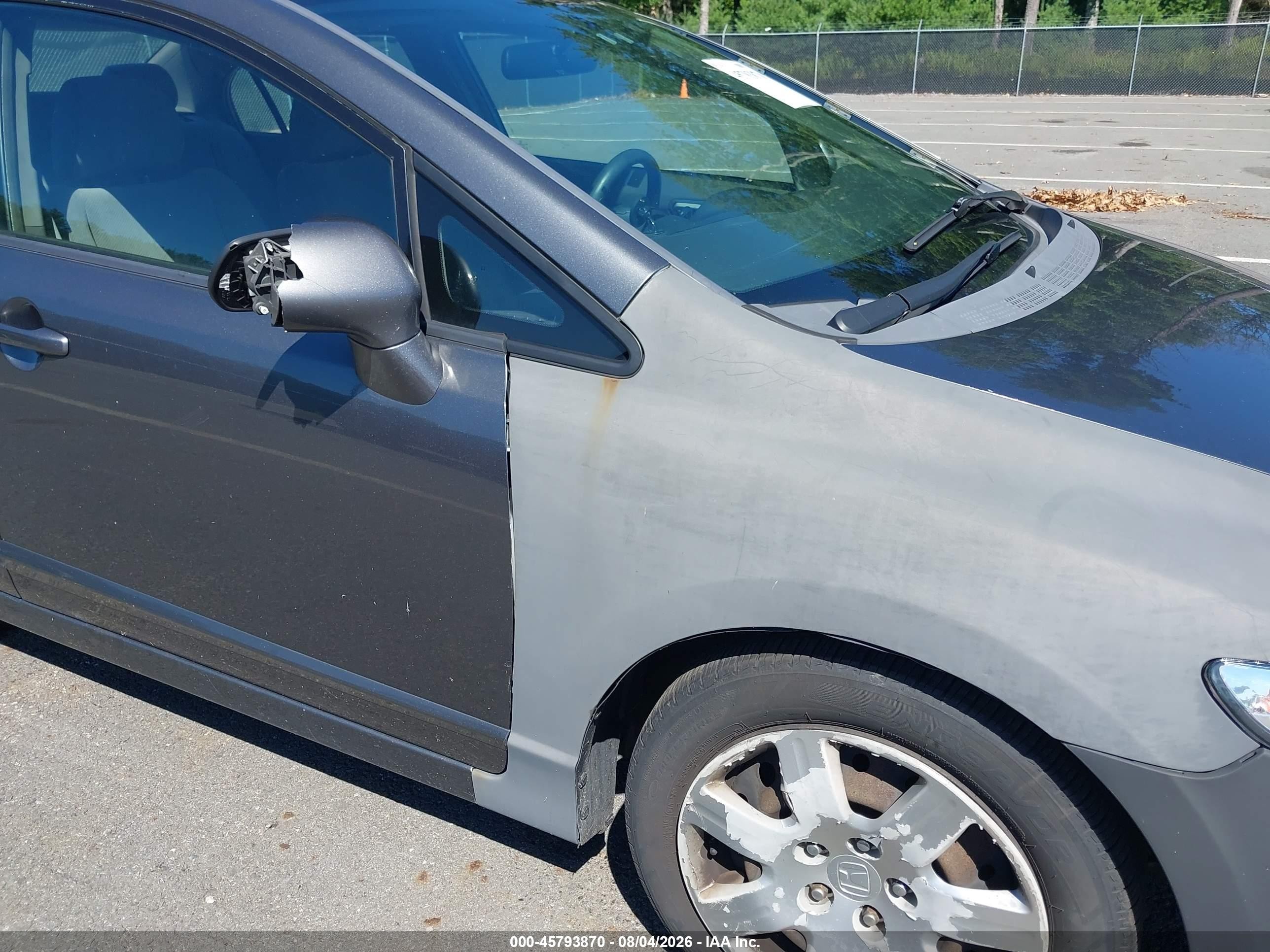 2010 Honda Civic Lx Gray vin: 2HGFA1F54AH308982
