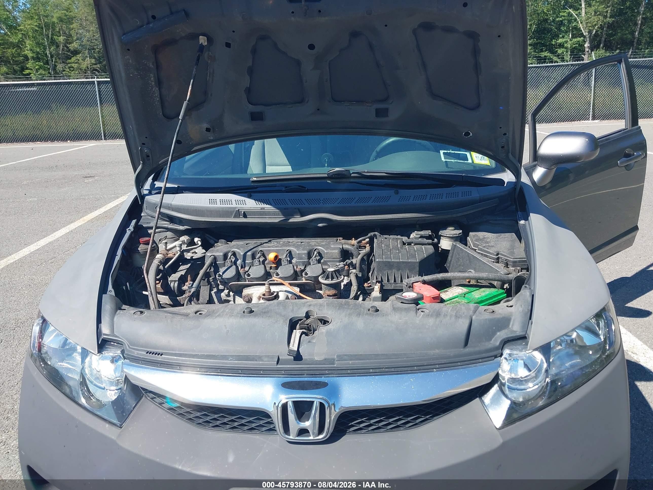 2010 Honda Civic Lx Gray vin: 2HGFA1F54AH308982