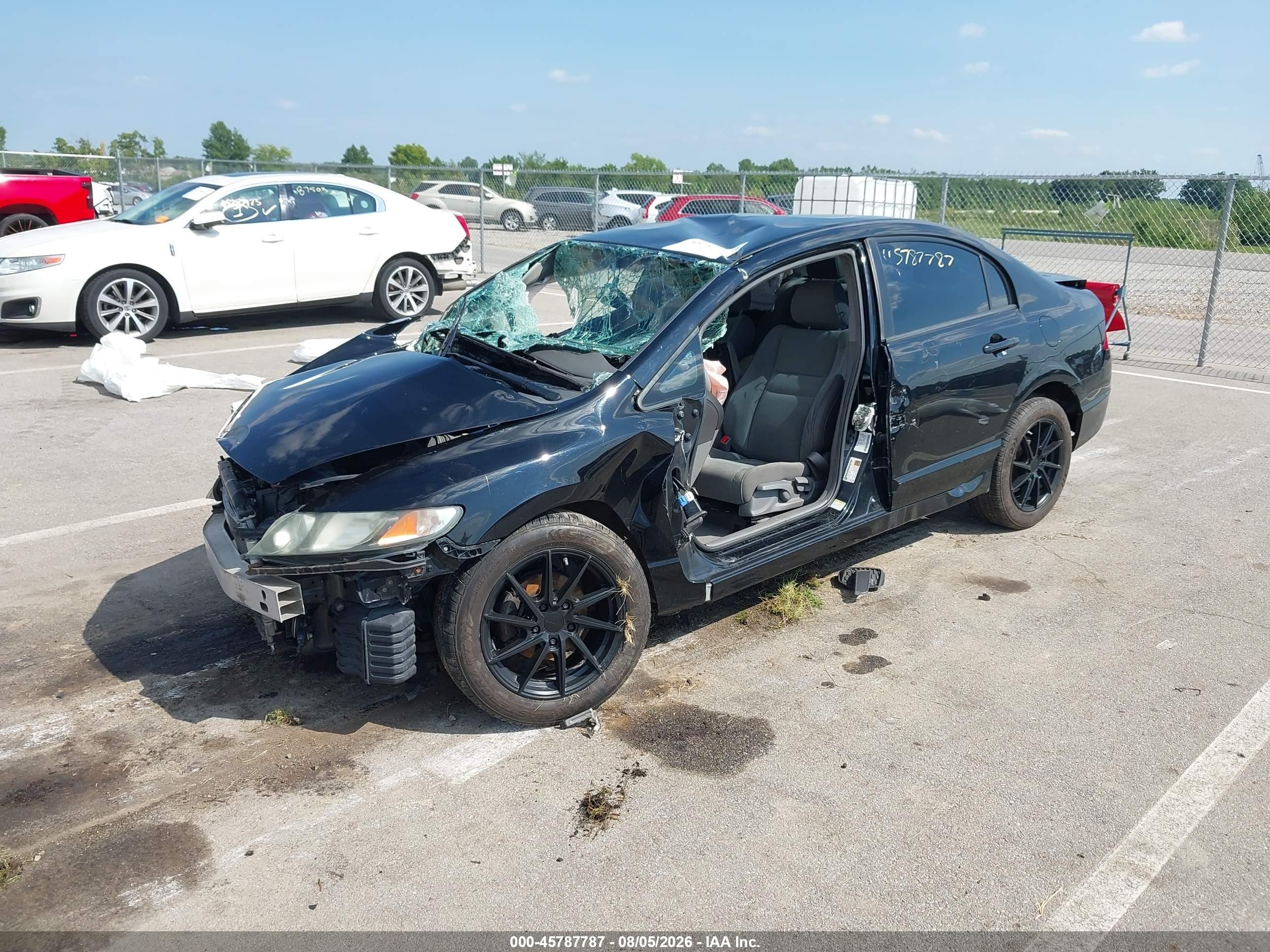 2010 Honda Civic Lx Black vin: 2HGFA1F54AH321070