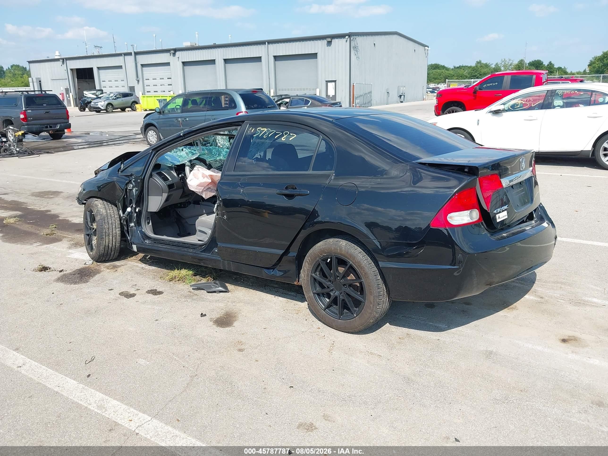 2010 Honda Civic Lx Black vin: 2HGFA1F54AH321070