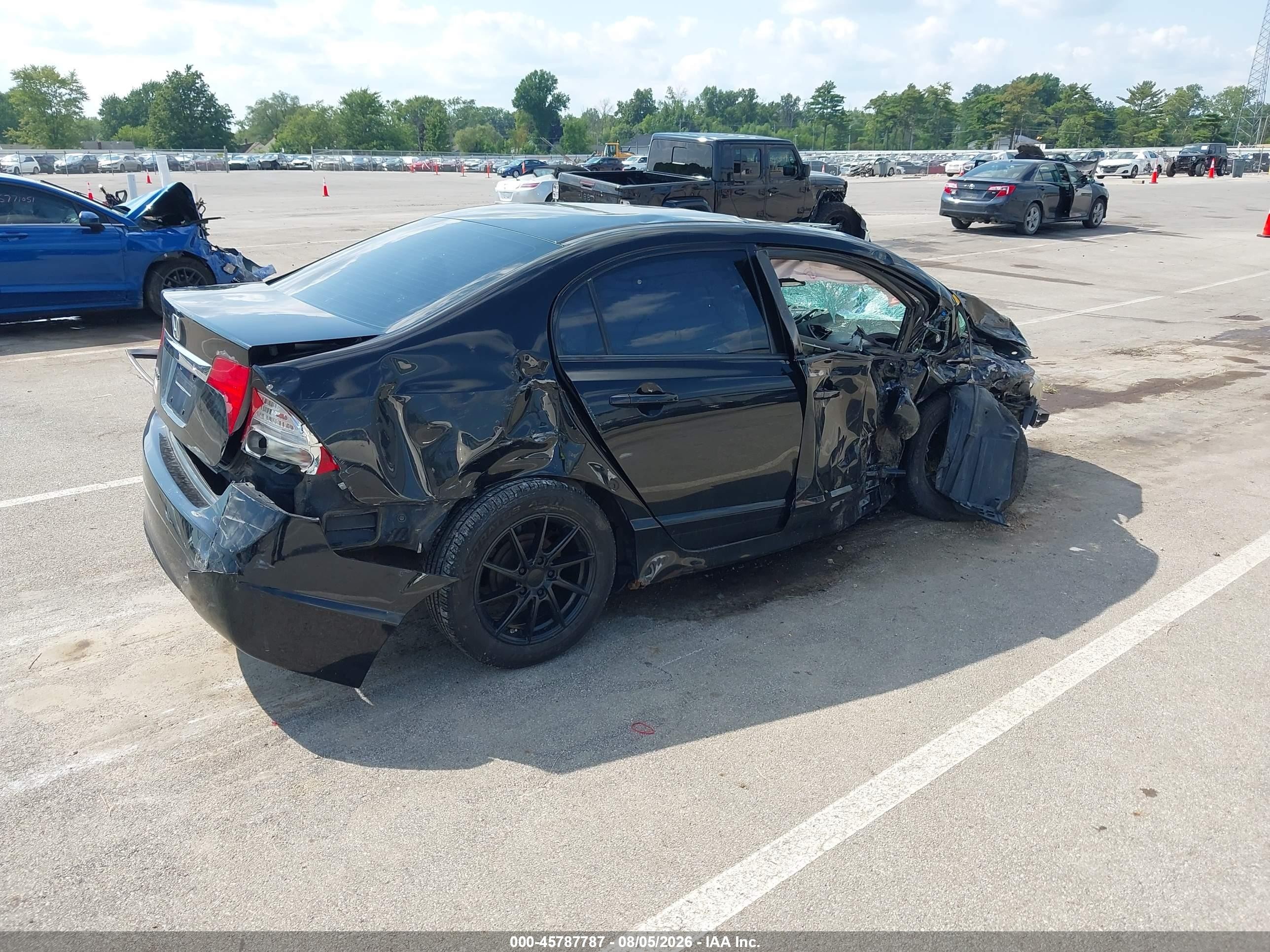 2010 Honda Civic Lx Black vin: 2HGFA1F54AH321070