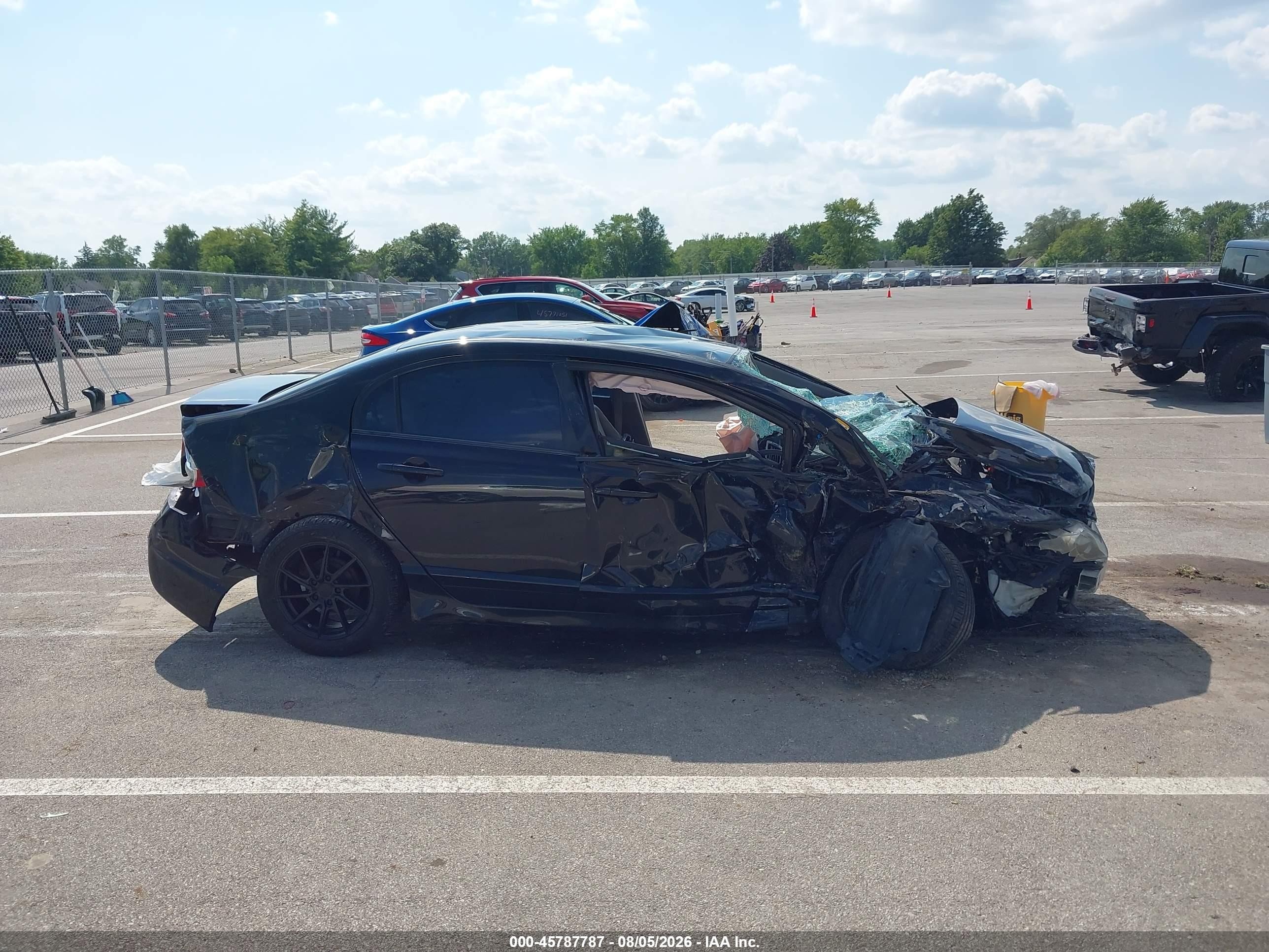 2010 Honda Civic Lx Black vin: 2HGFA1F54AH321070