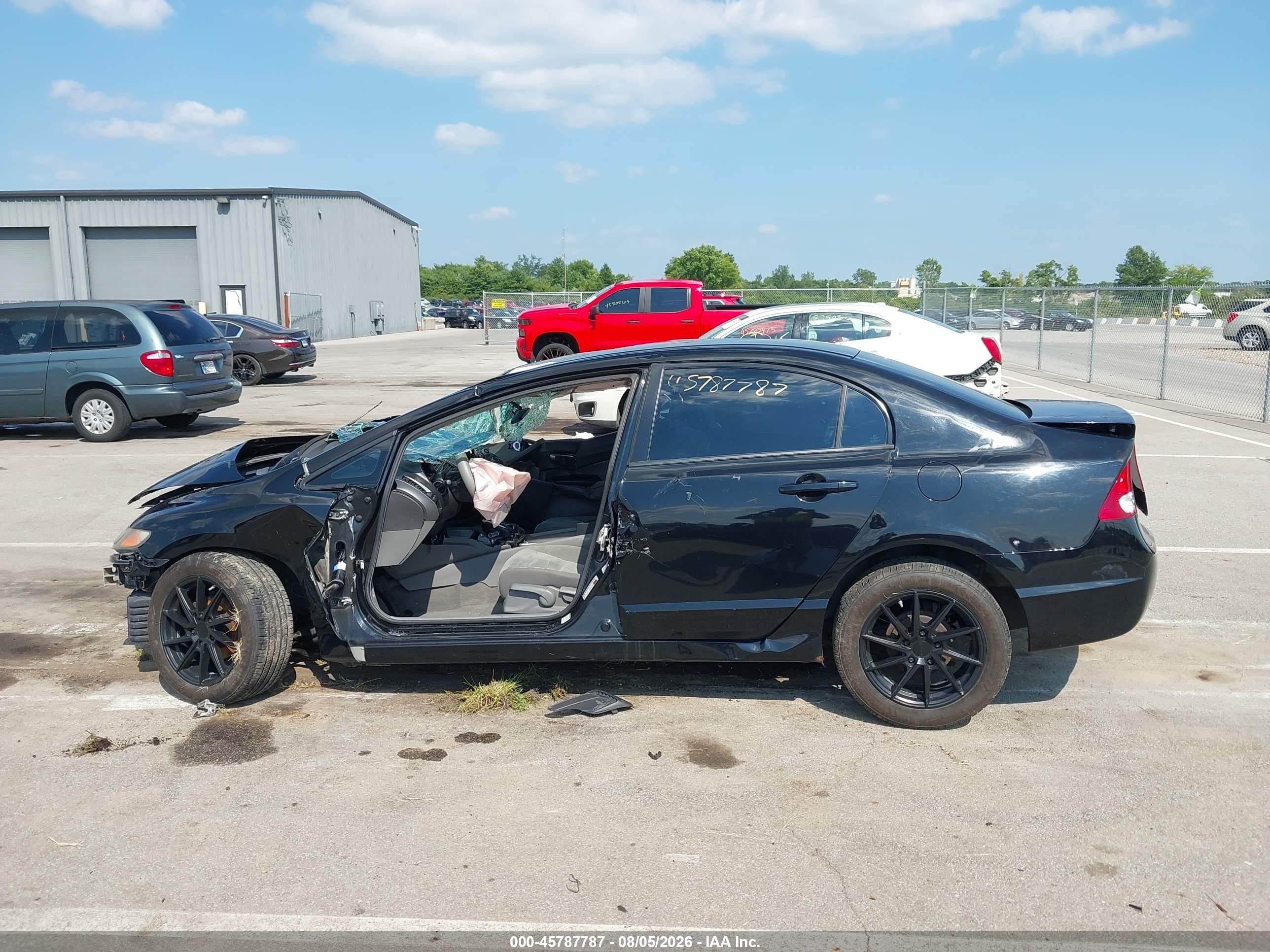 2010 Honda Civic Lx Black vin: 2HGFA1F54AH321070