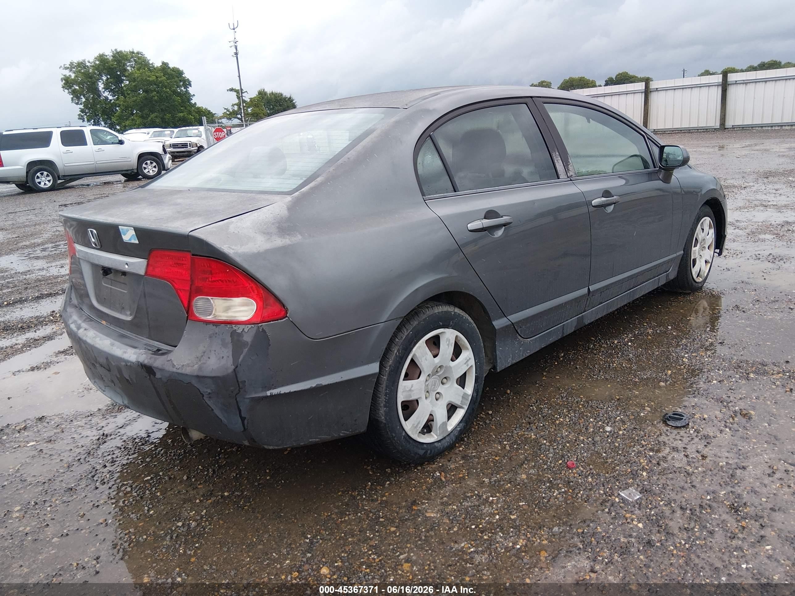 2010 Honda Civic Lx Gray vin: 2HGFA1F54AH324583