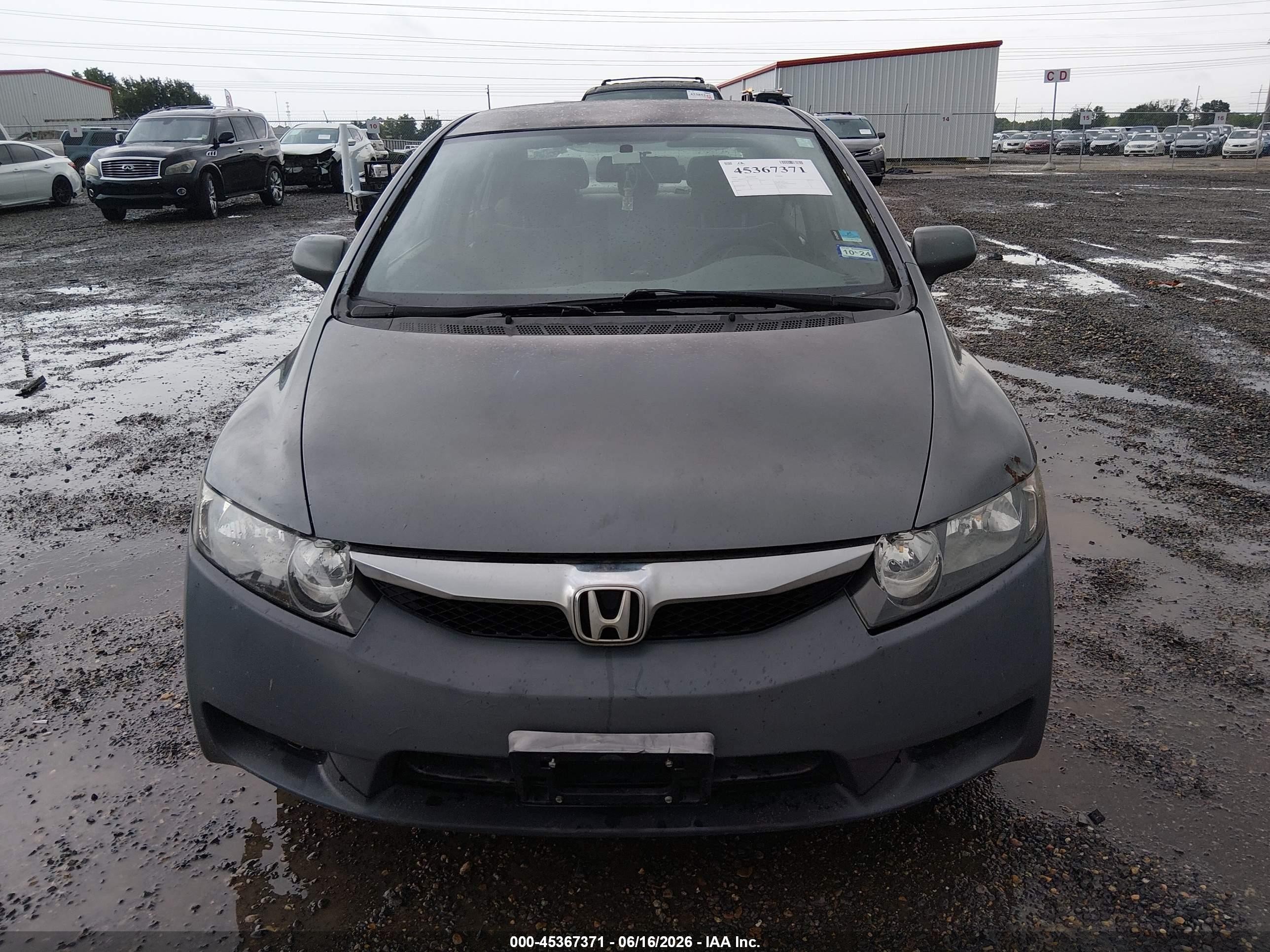 2010 Honda Civic Lx Gray vin: 2HGFA1F54AH324583