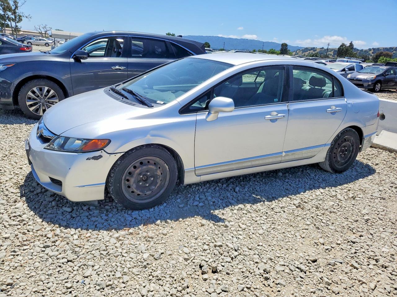 2010 Honda Civic Lx Silver vin: 2HGFA1F54AH324728