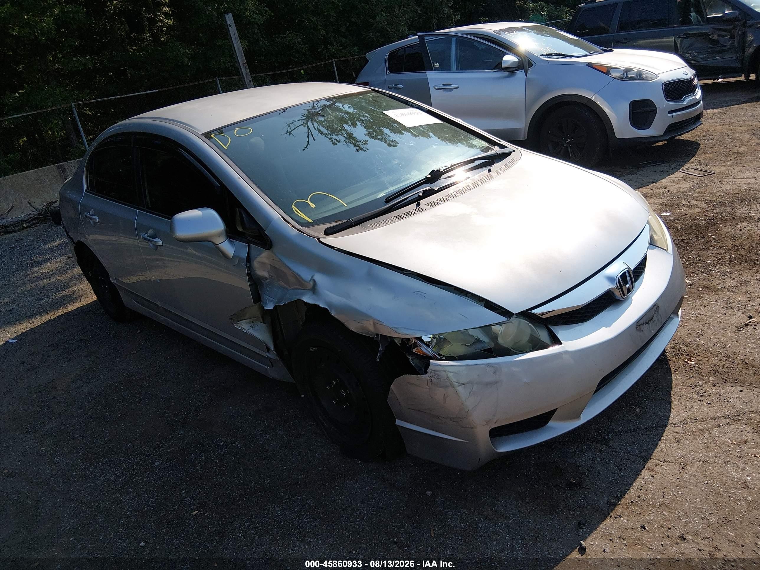 2010 Honda Civic Lx Silver vin: 2HGFA1F54AH327984