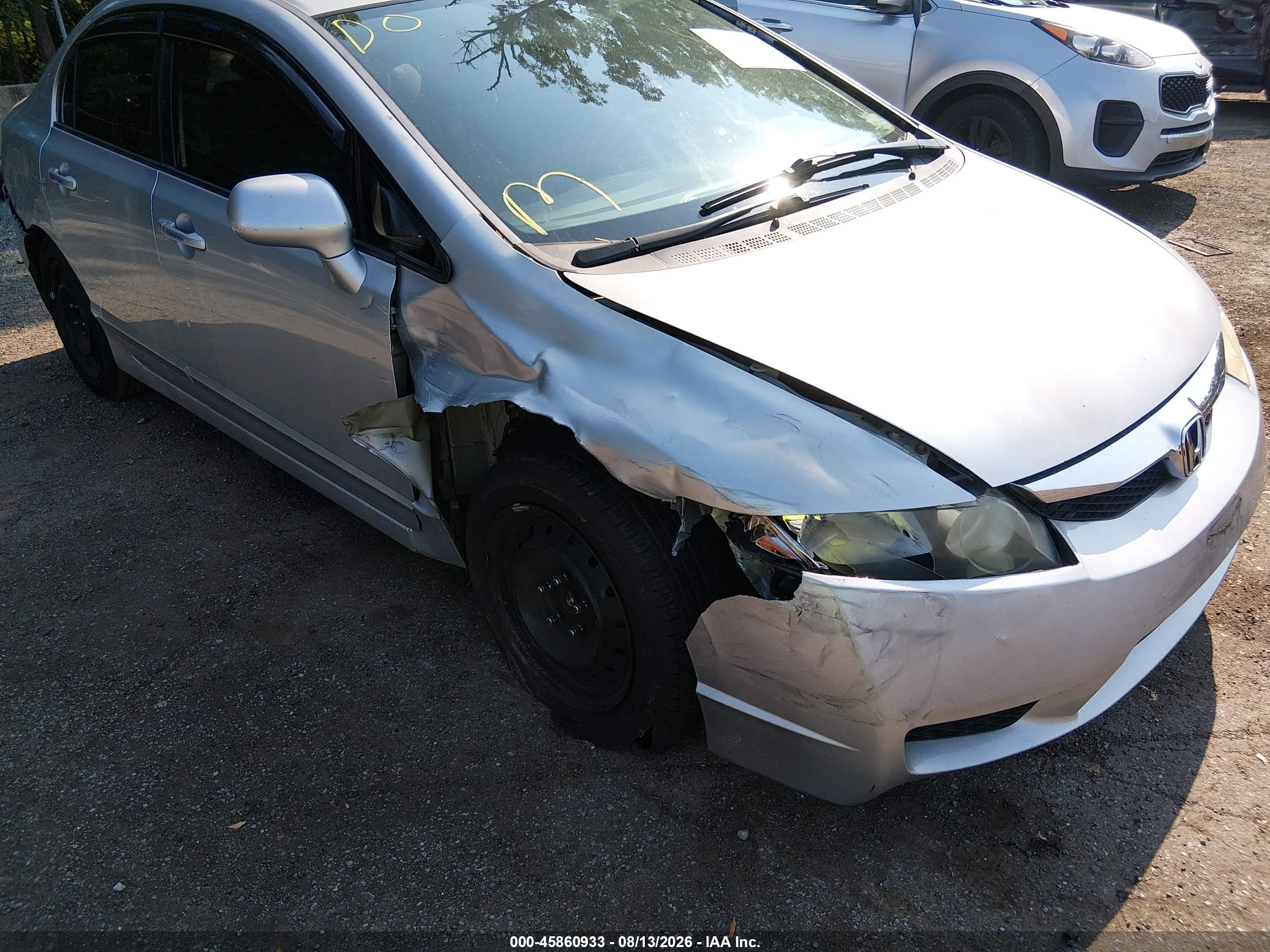 2010 Honda Civic Lx Silver vin: 2HGFA1F54AH327984