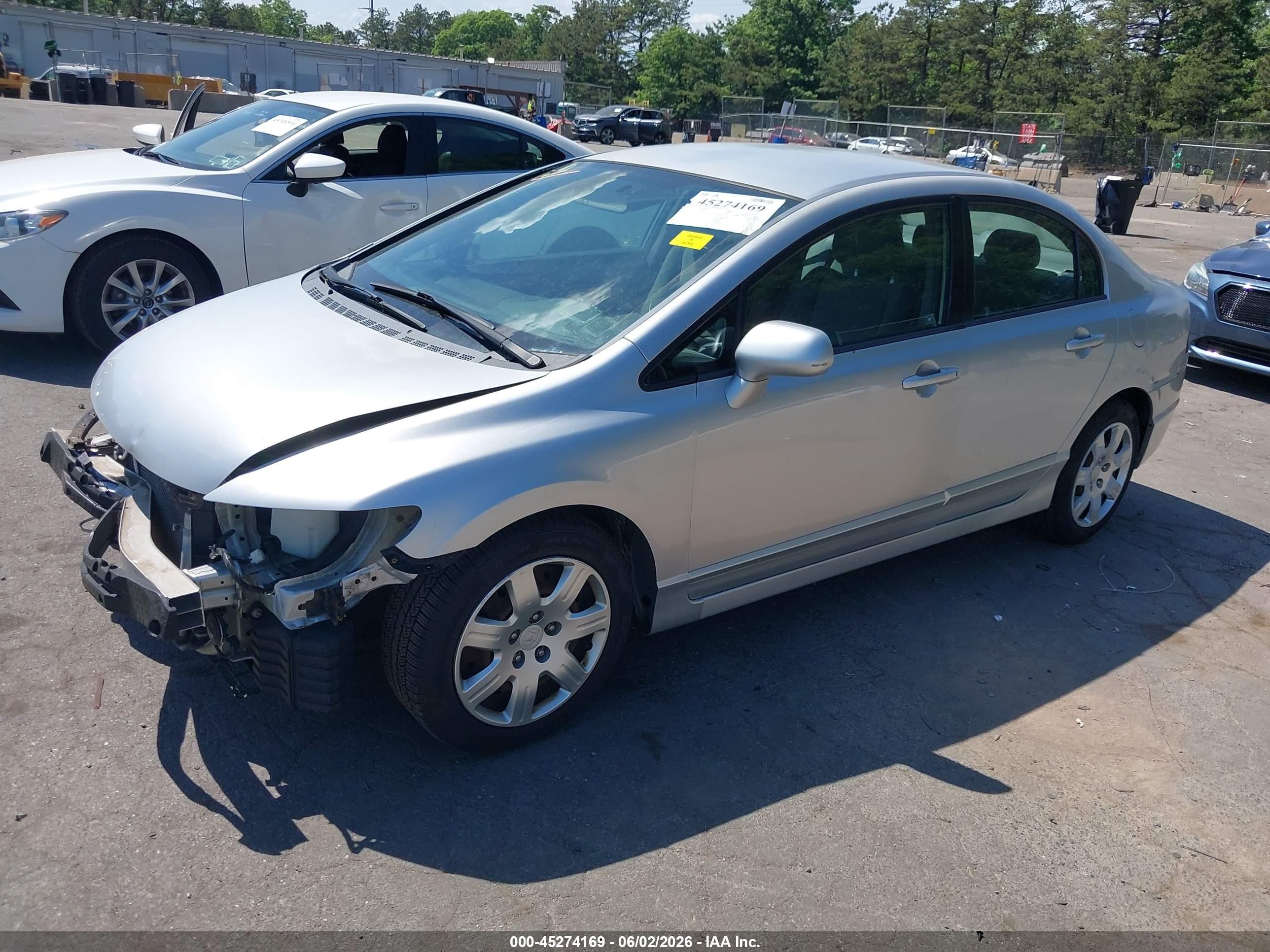 2010 Honda Civic Lx Silver vin: 2HGFA1F54AH328391