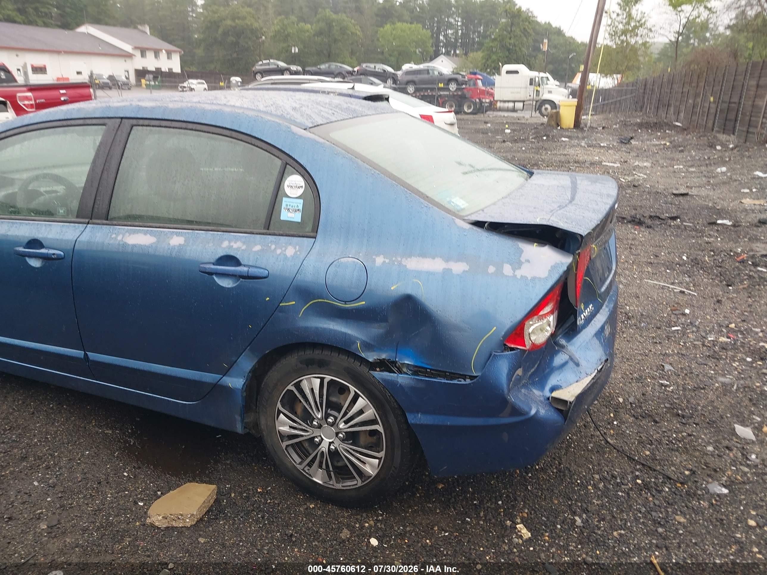 2010 Honda Civic Lx Blue vin: 2HGFA1F54AH500631