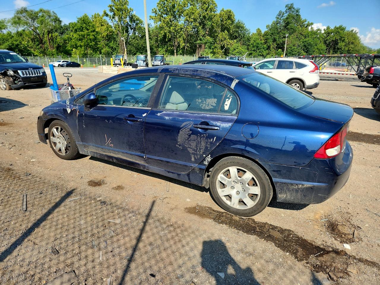 2010 Honda Civic Lx Blue vin: 2HGFA1F54AH502072