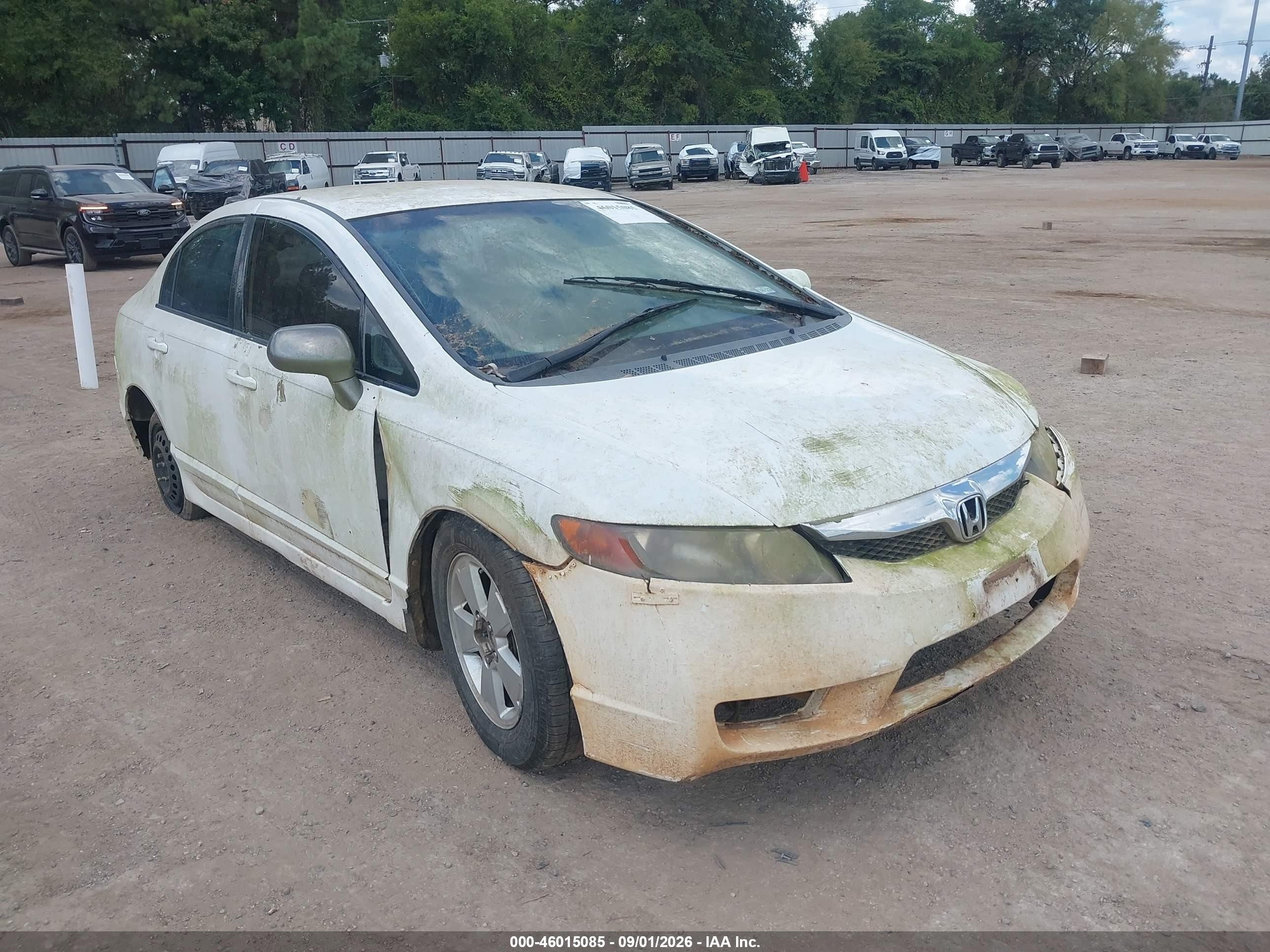 2010 Honda Civic Lx White vin: 2HGFA1F54AH516067
