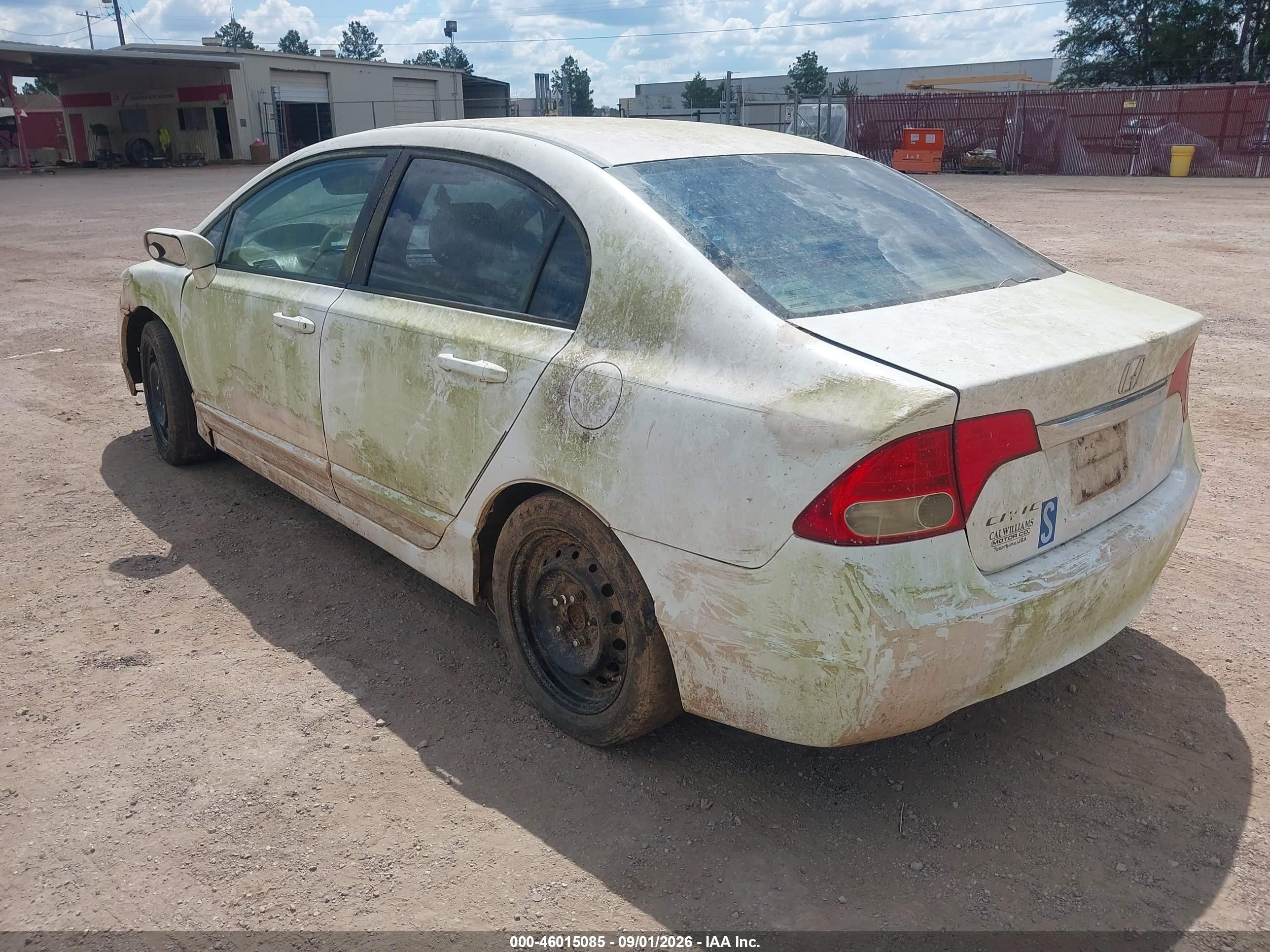 2010 Honda Civic Lx White vin: 2HGFA1F54AH516067
