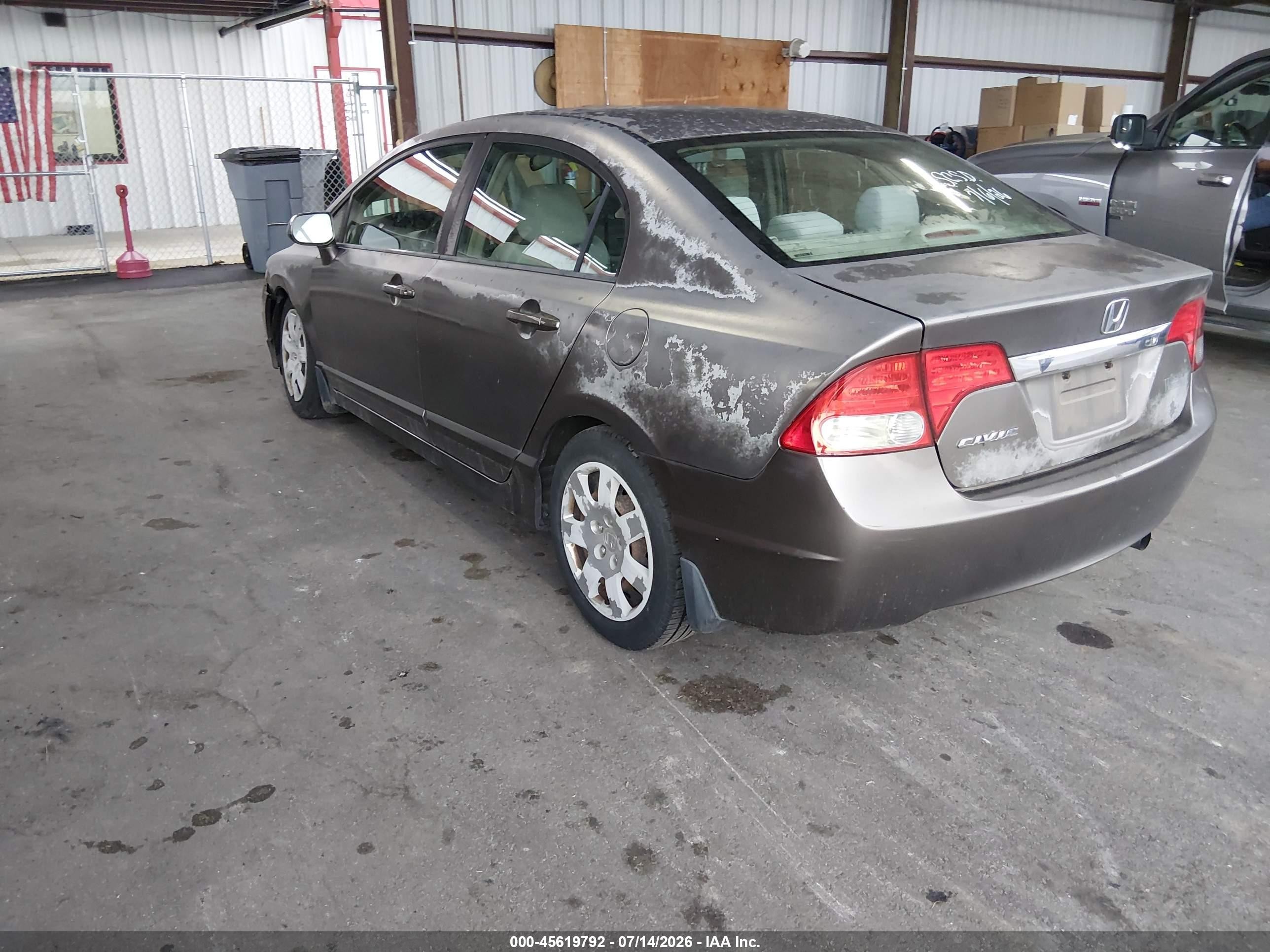 2010 Honda Civic Lx Gray vin: 2HGFA1F54AH528994