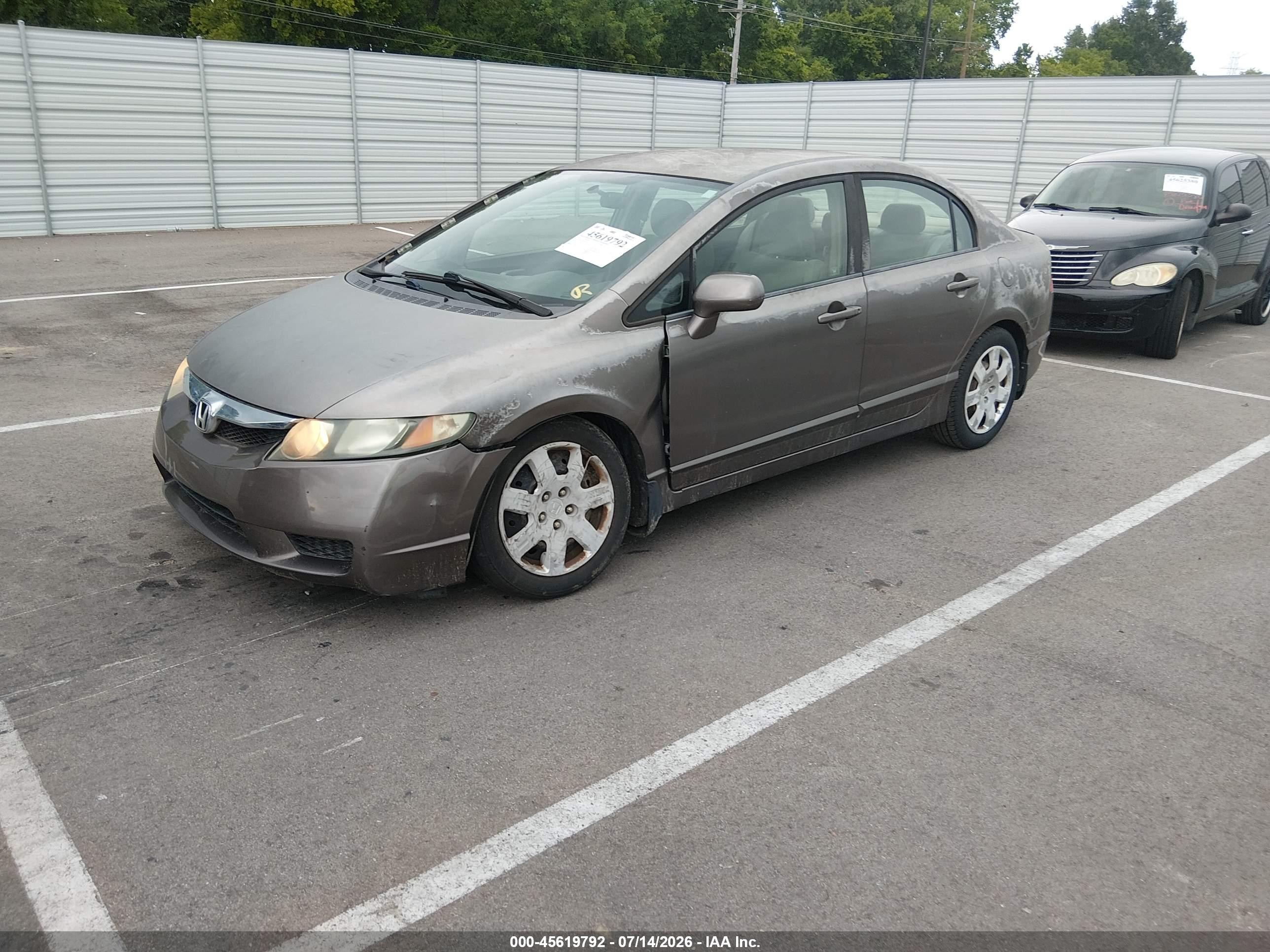 2010 Honda Civic Lx Gray vin: 2HGFA1F54AH528994