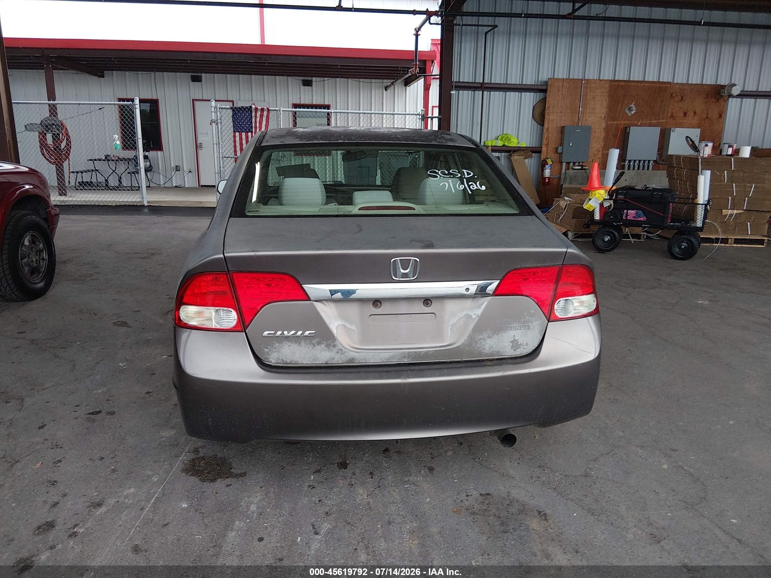 2010 Honda Civic Lx Gray vin: 2HGFA1F54AH528994