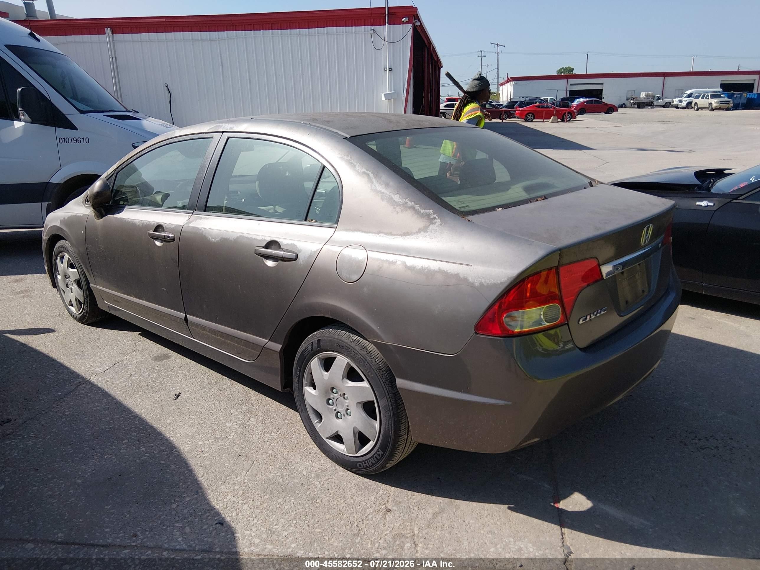 2010 Honda Civic Lx Gray vin: 2HGFA1F54AH546072