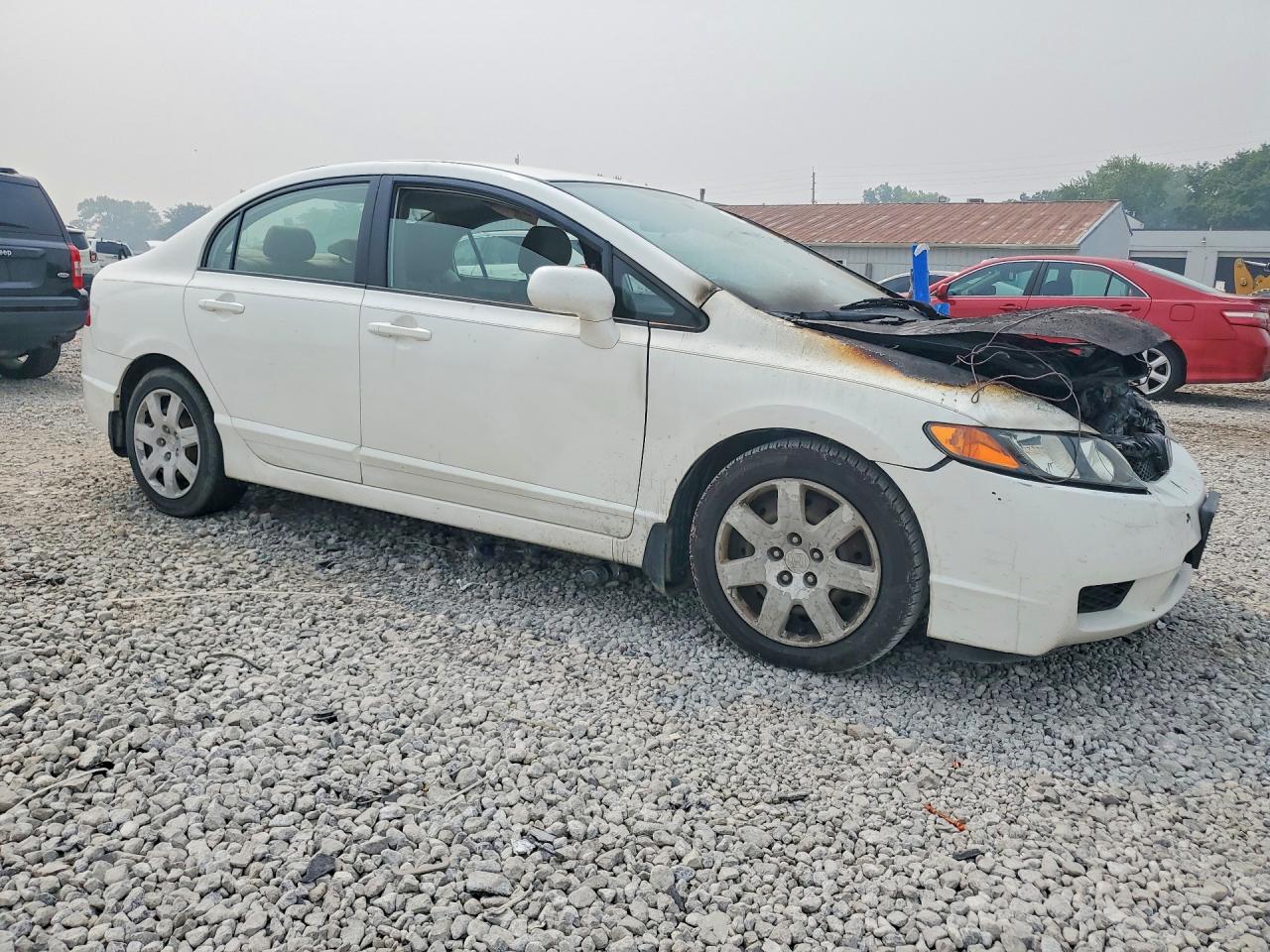 2010 Honda Civic Lx Белый vin: 2HGFA1F54AH546587