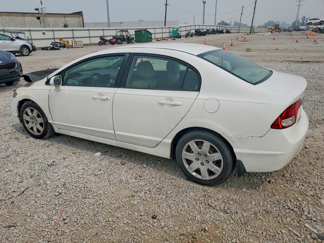 2010 Honda Civic Lx Белый vin: 2HGFA1F54AH546587
