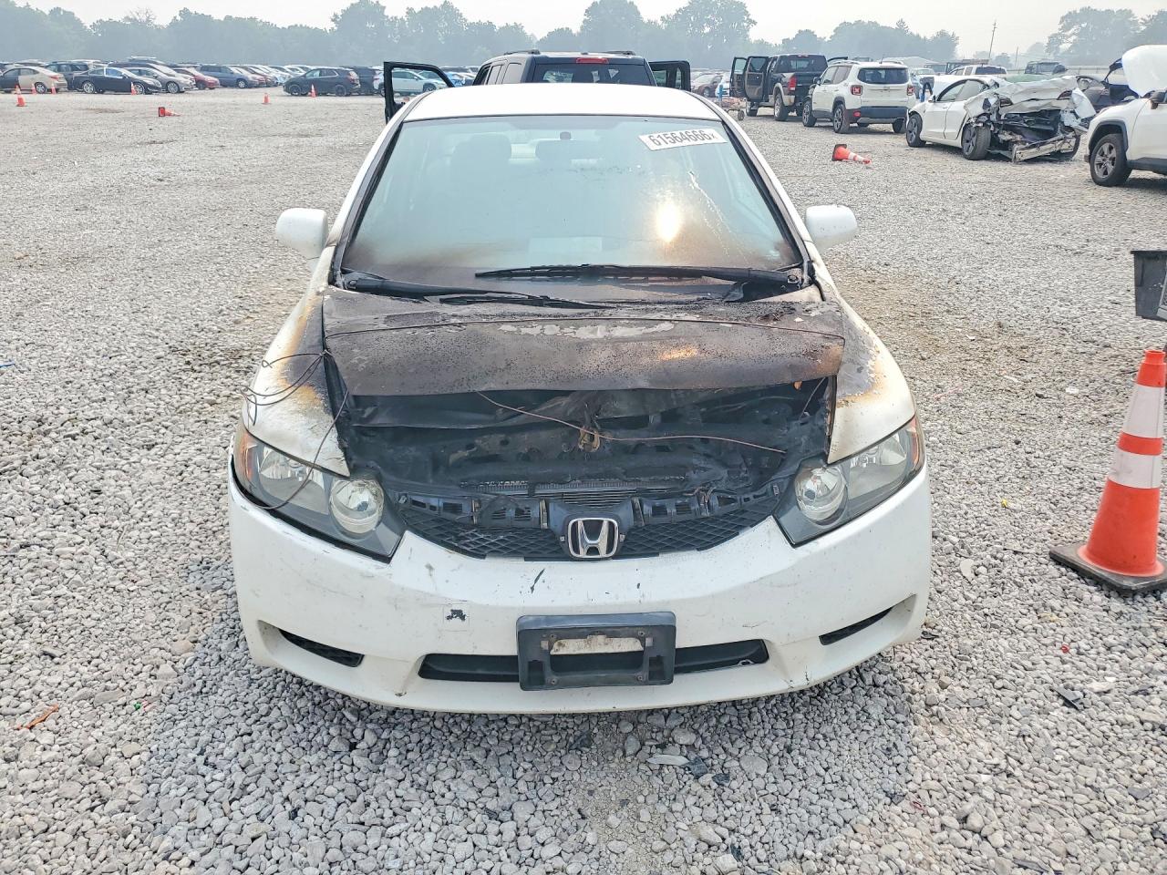 2010 Honda Civic Lx Белый vin: 2HGFA1F54AH546587